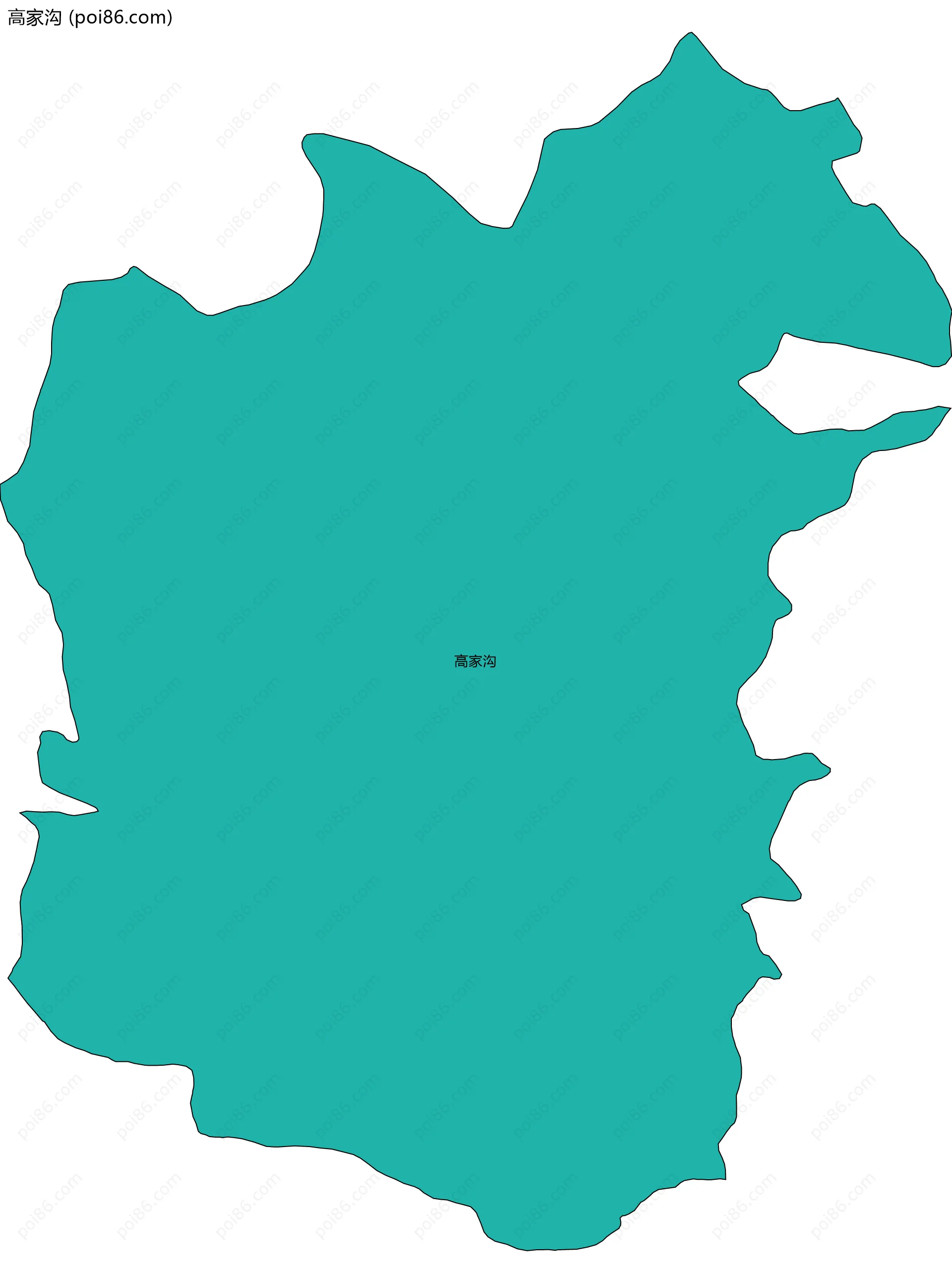 高家沟边界地图