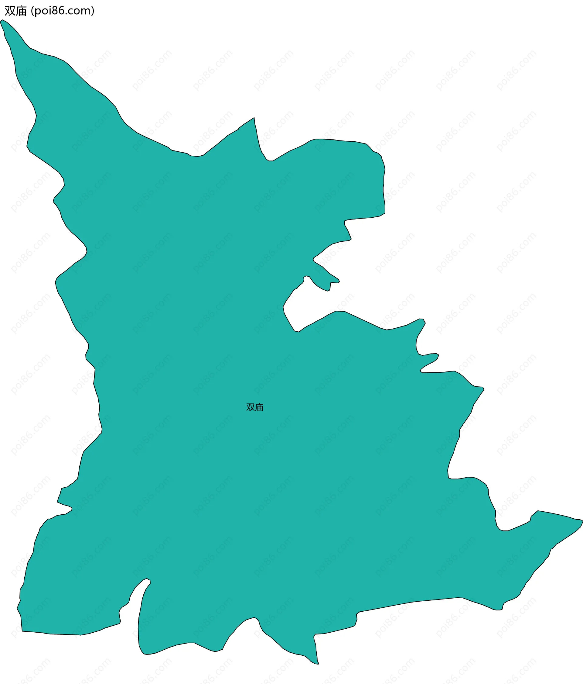 双庙边界地图