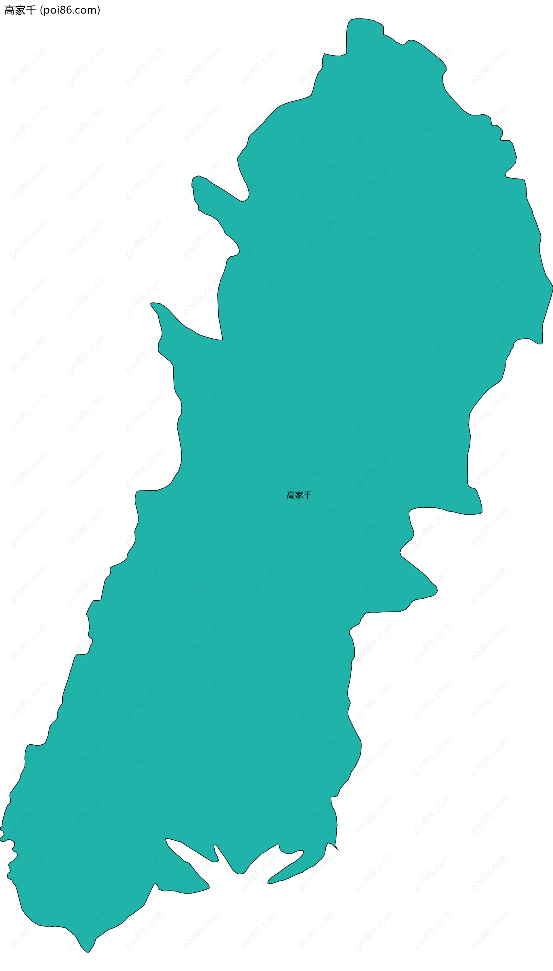 高家千边界地图