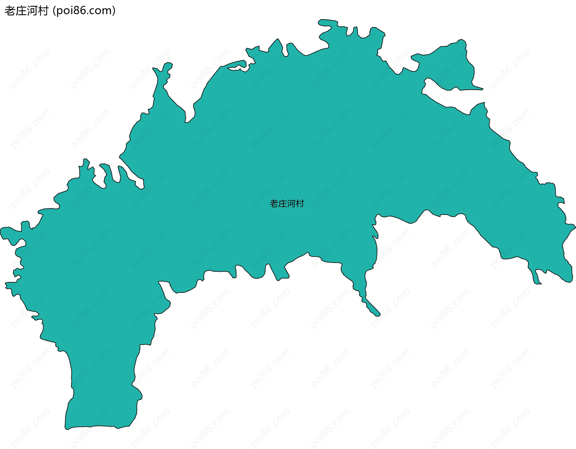 老庄河村边界地图