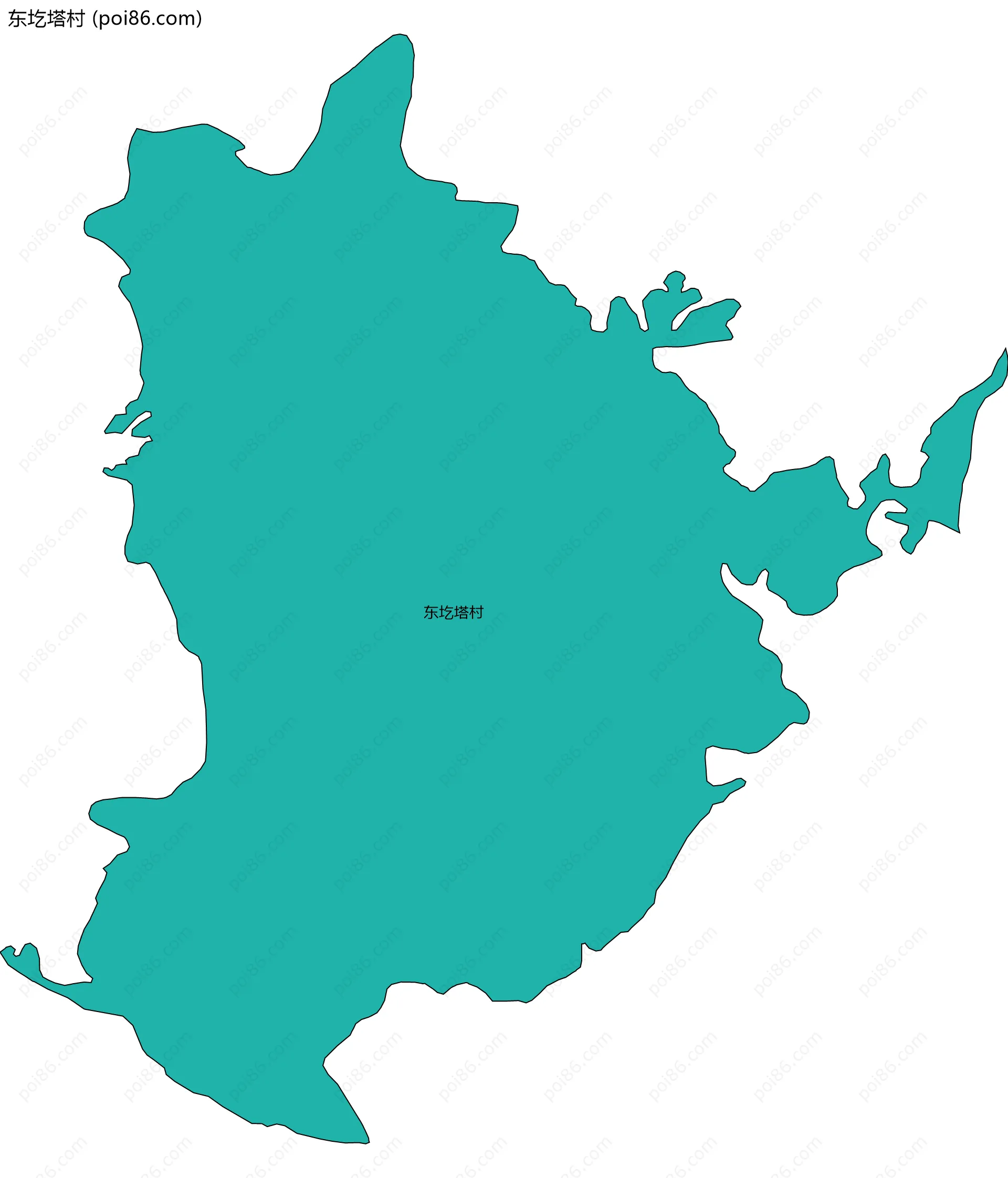 东圪塔村边界地图