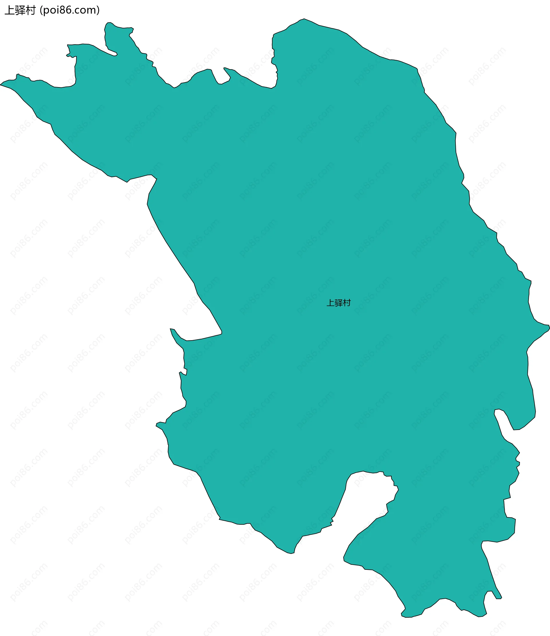 上驿村边界地图
