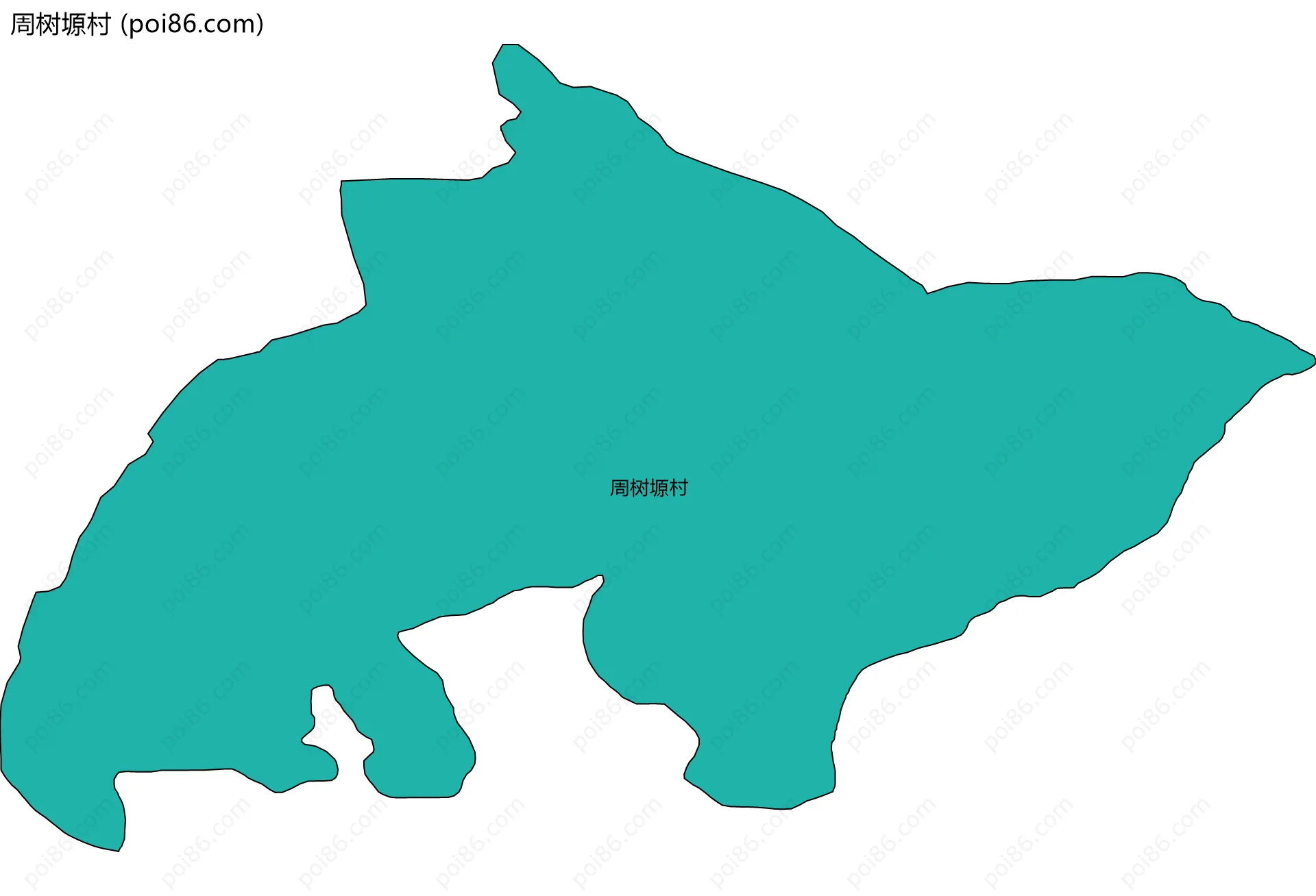 周树塬村边界地图