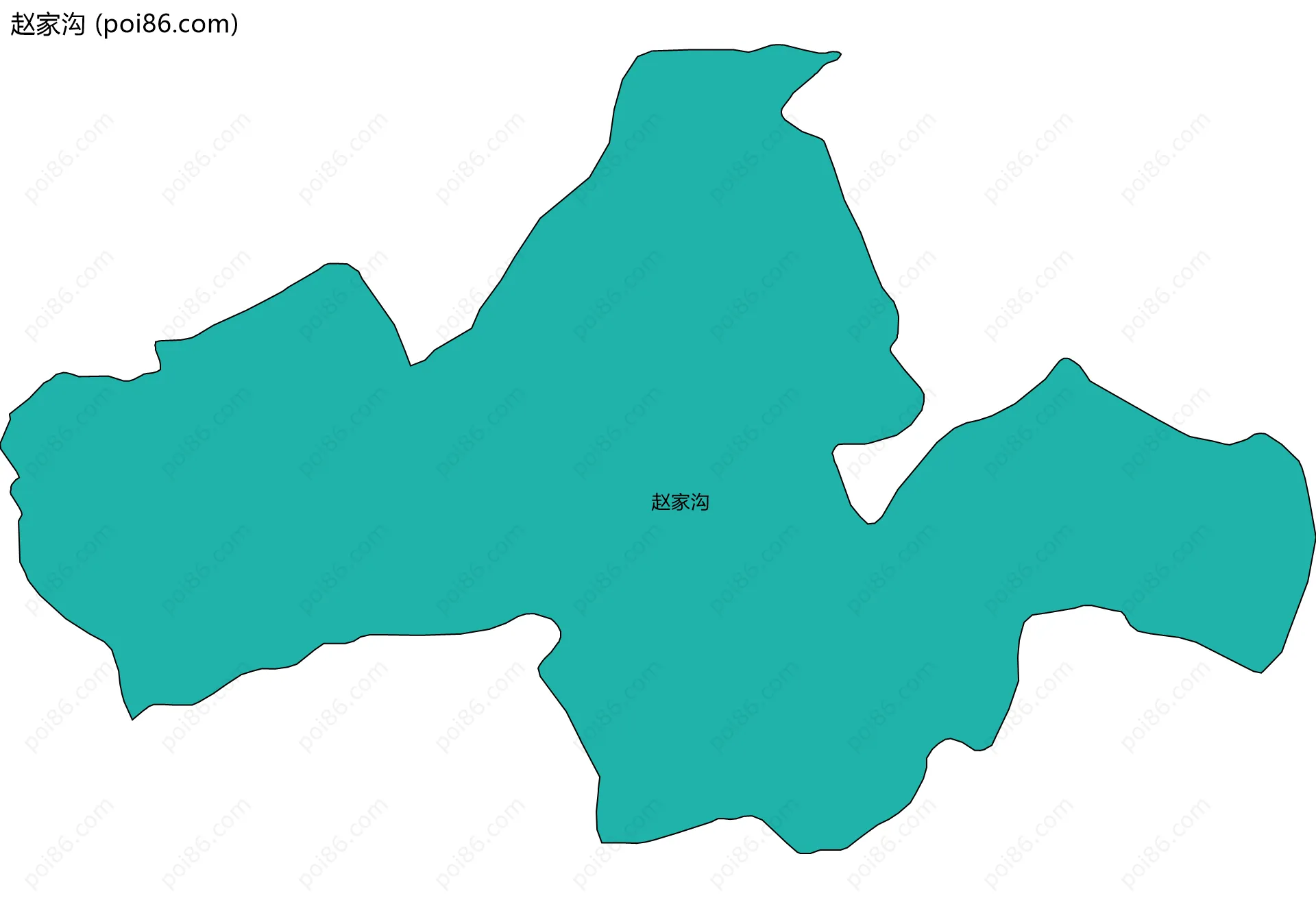 赵家沟边界地图