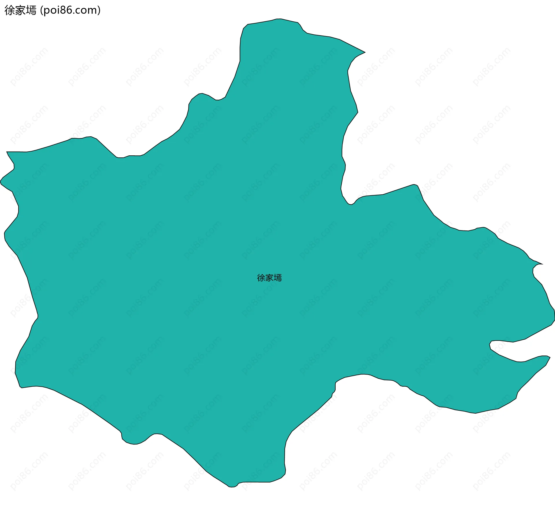 徐家墕边界地图