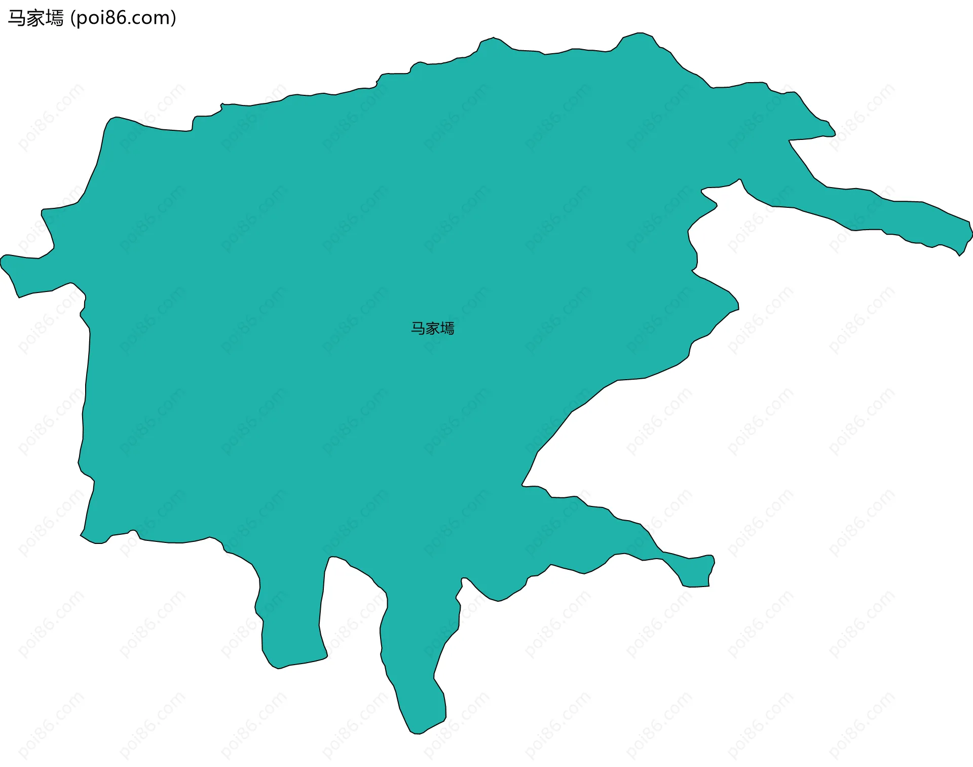 马家墕边界地图