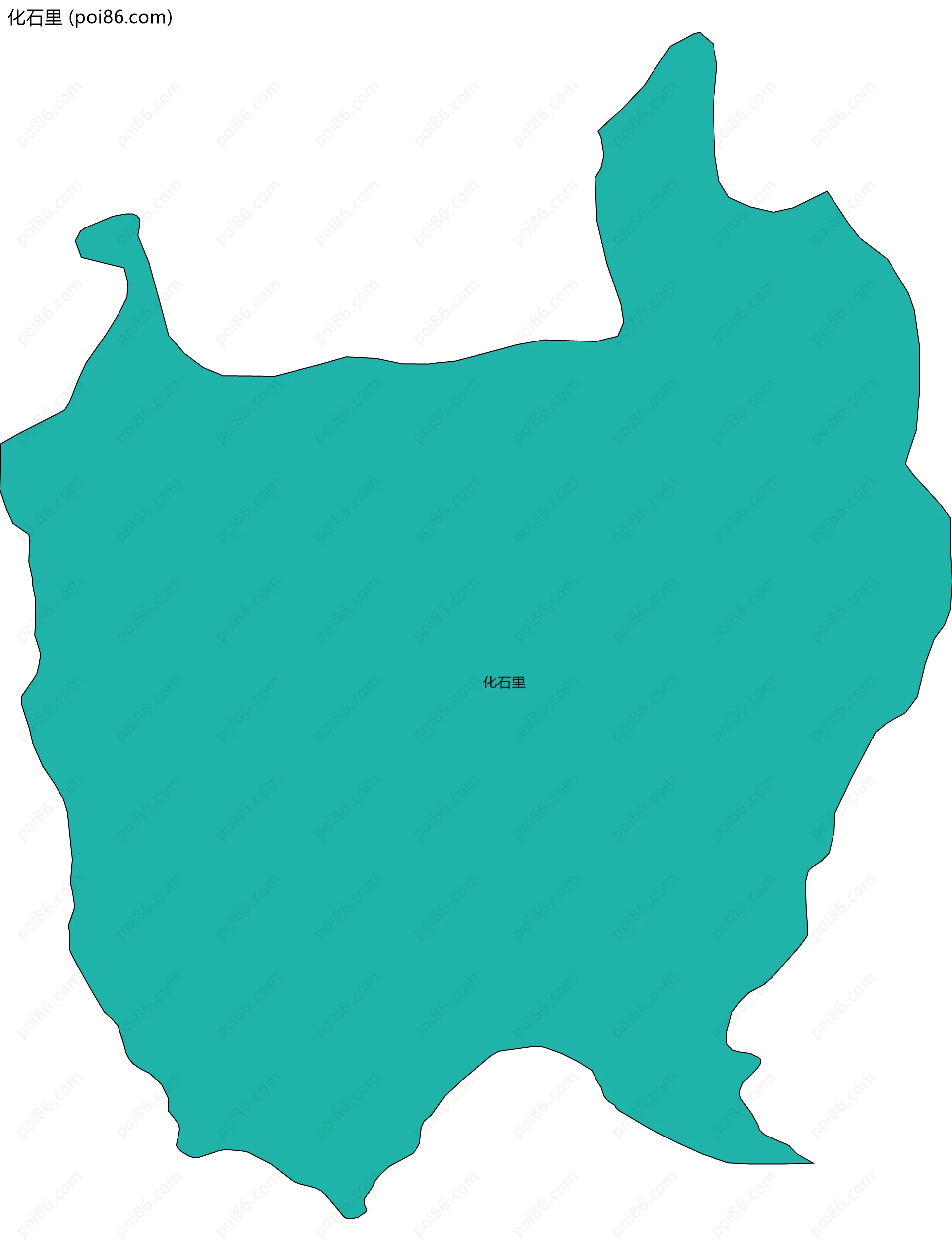 化石里边界地图