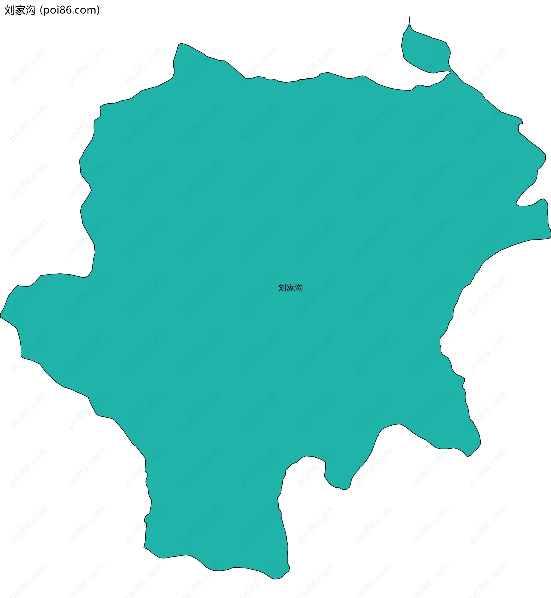 刘家沟边界地图