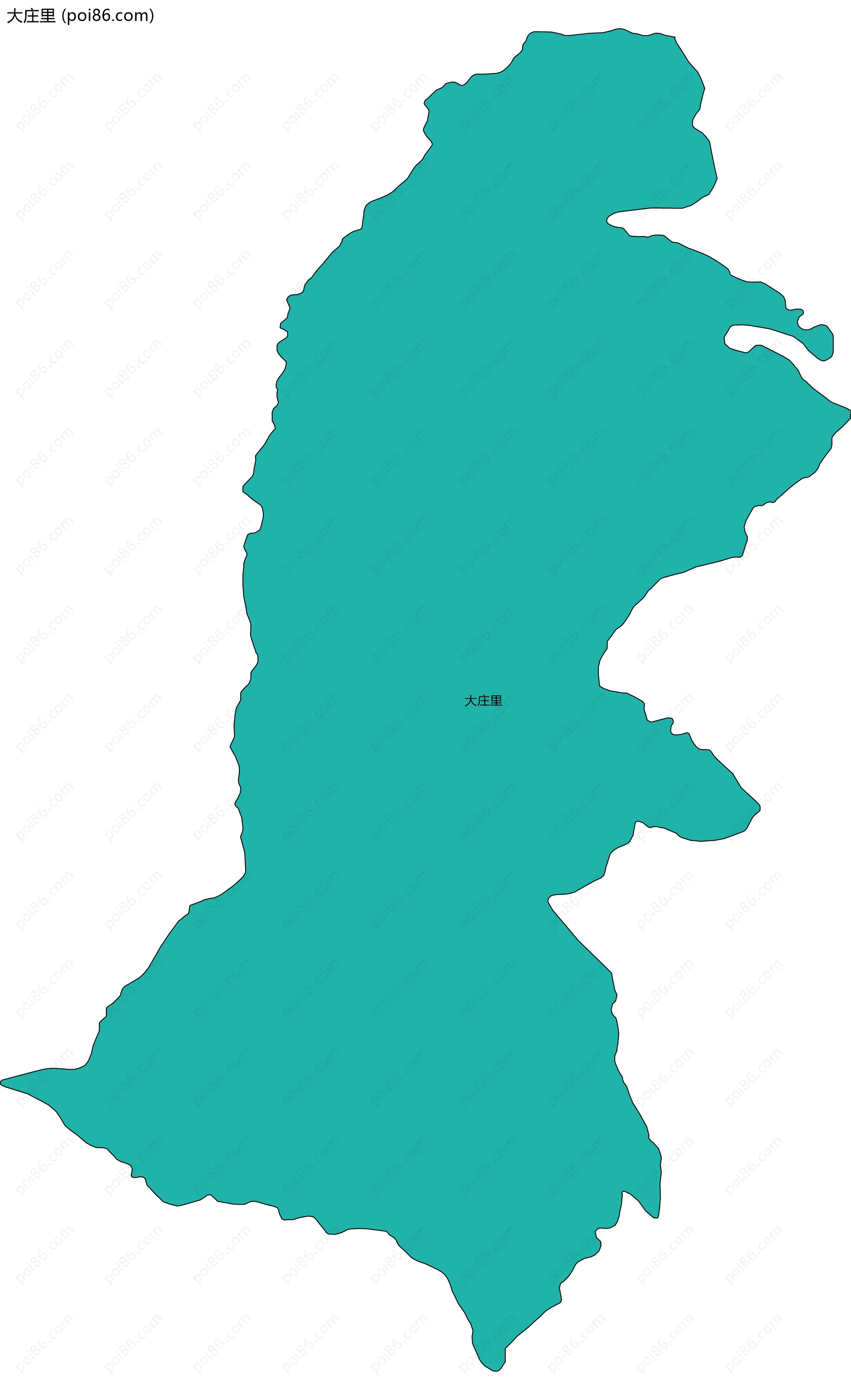 大庄里边界地图