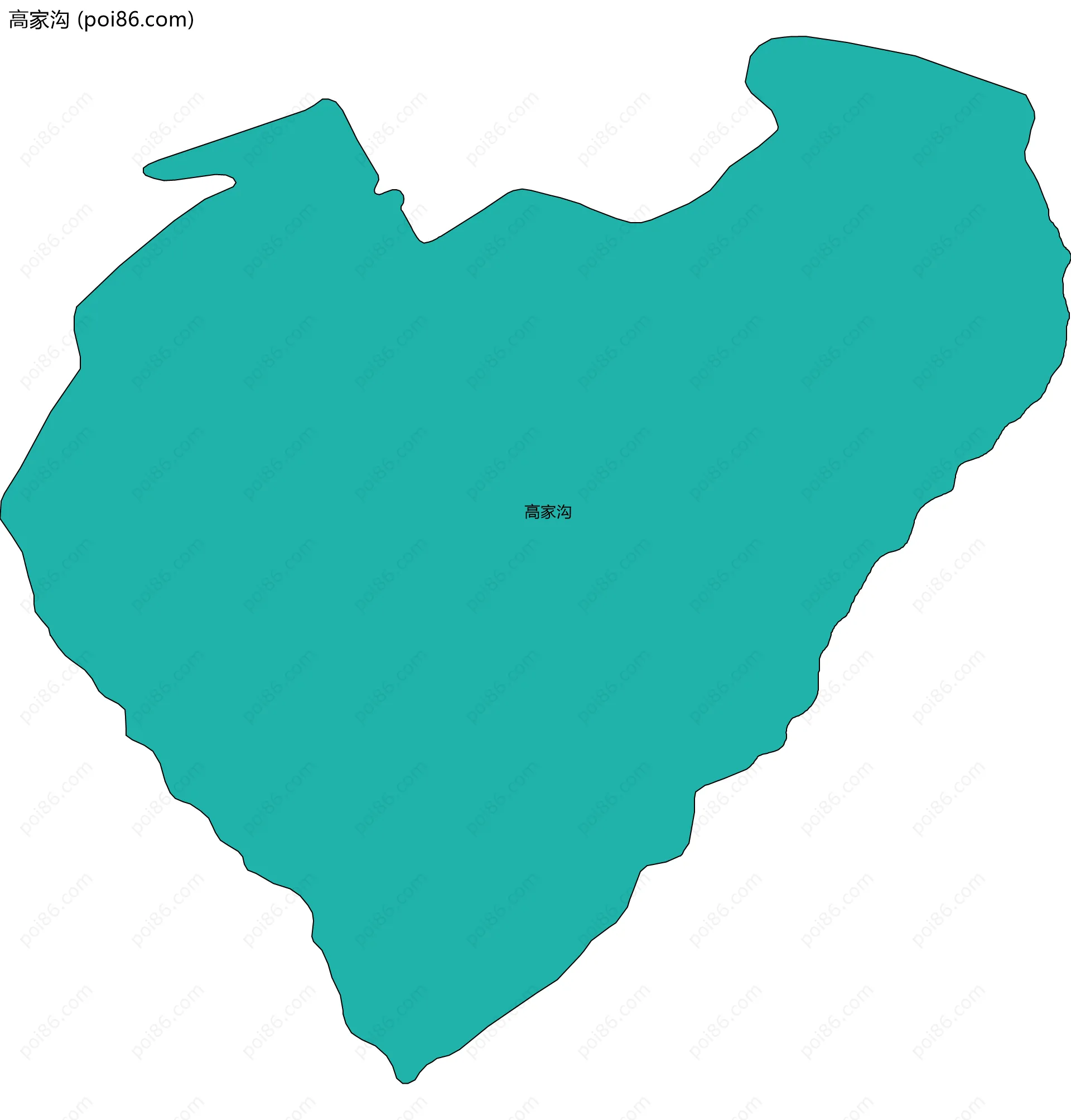 高家沟边界地图