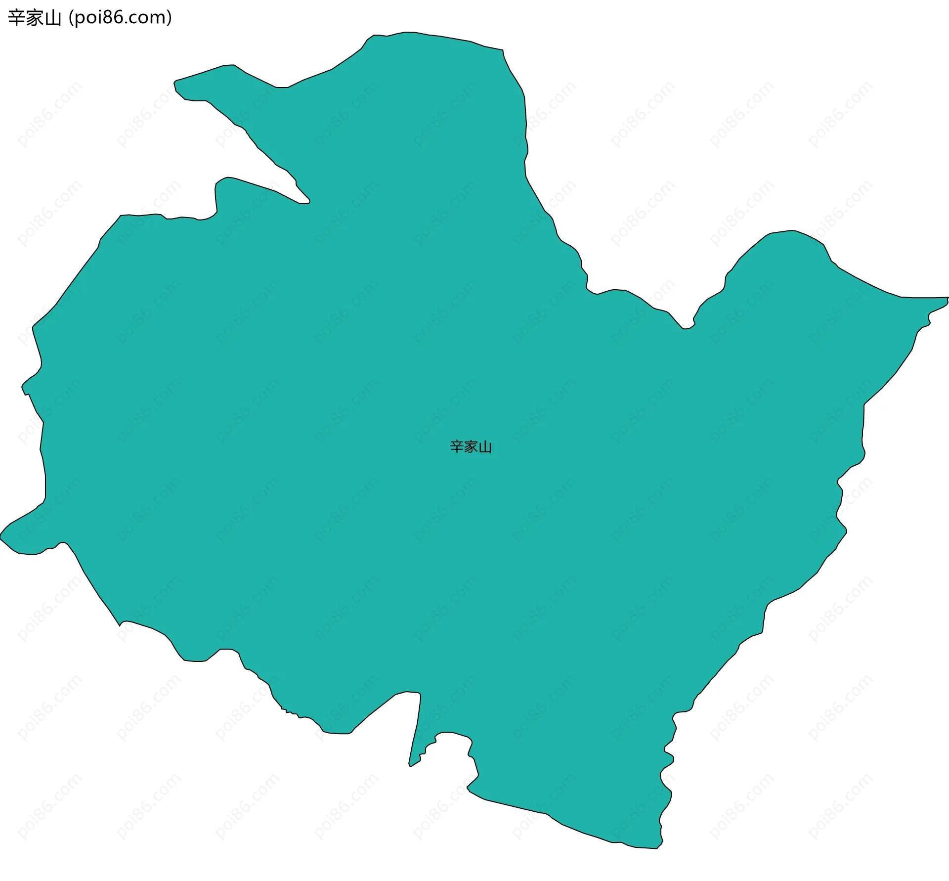 辛家山边界地图