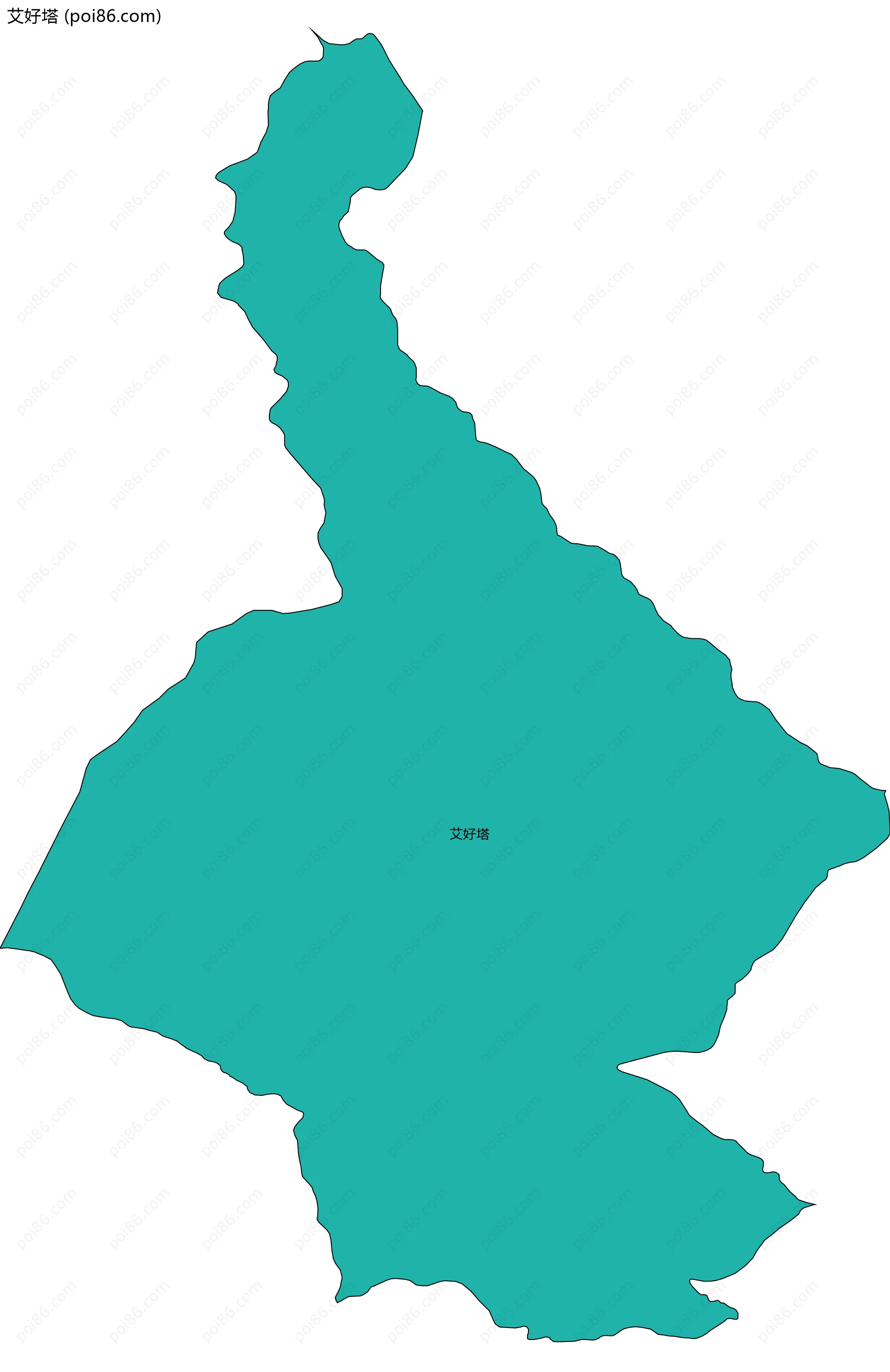 艾好塔边界地图
