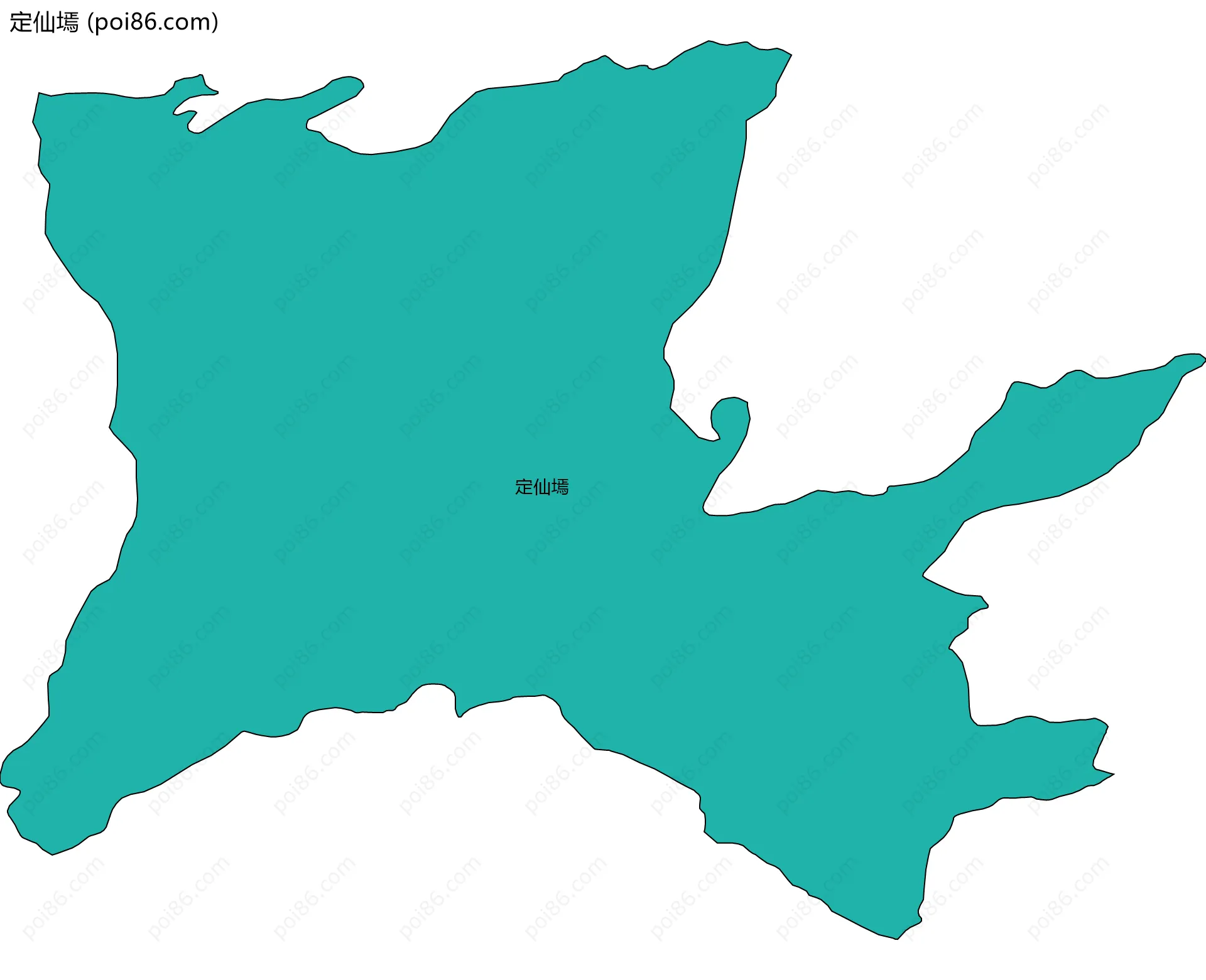 定仙墕边界地图