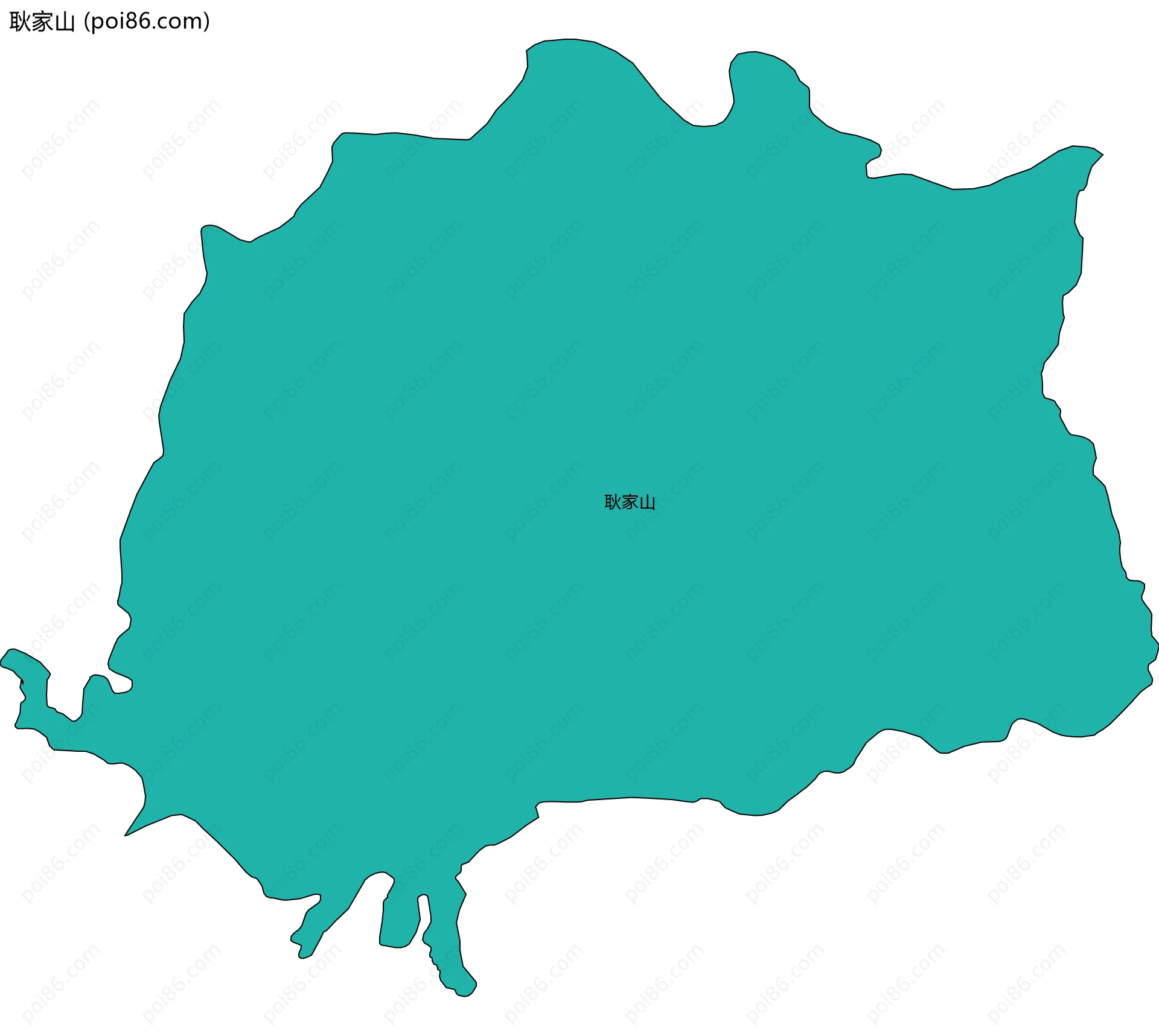 耿家山边界地图