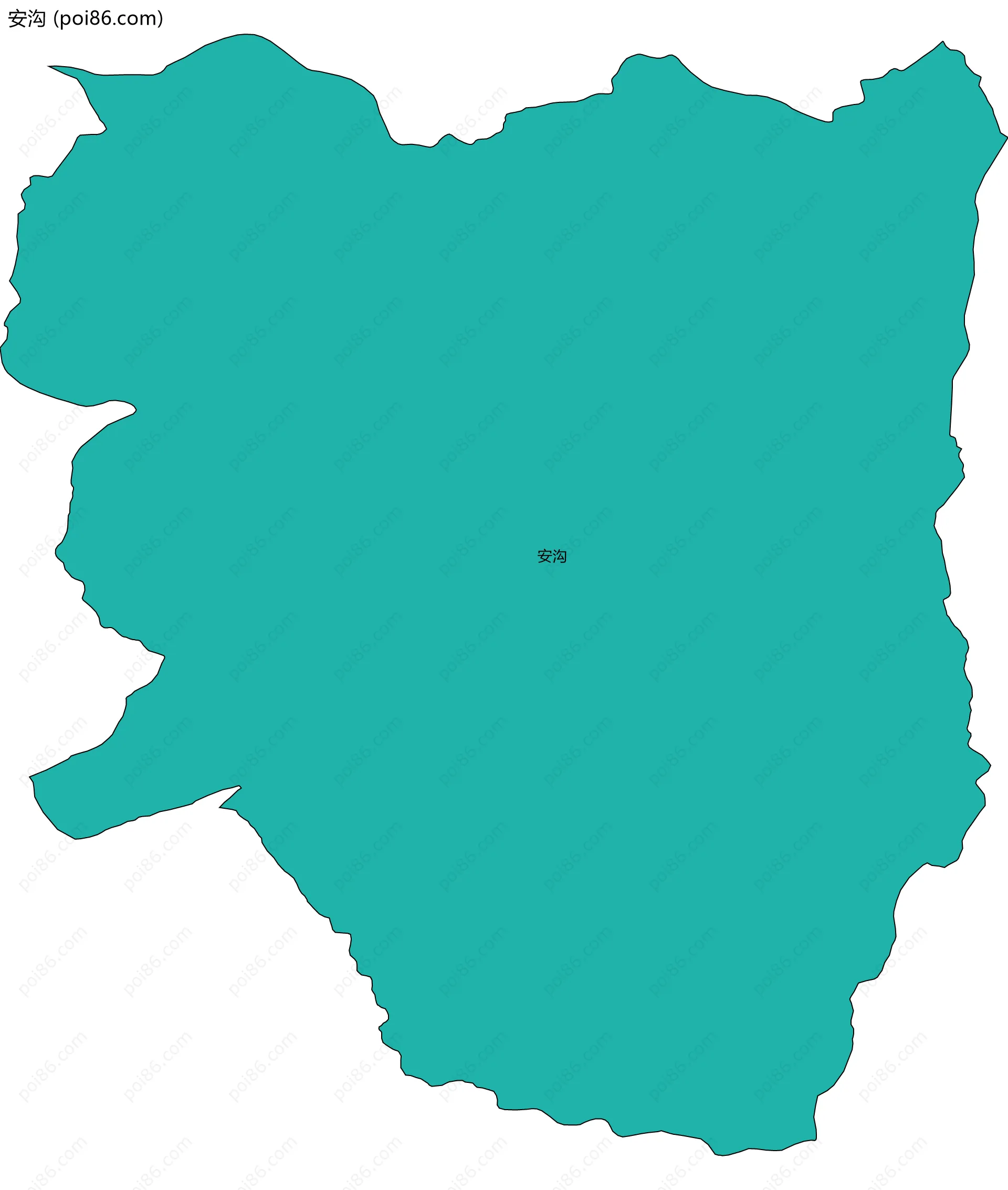 安沟边界地图