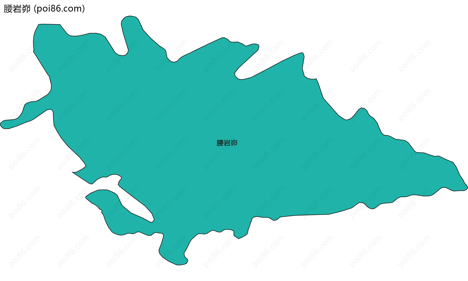 腰岩峁边界地图