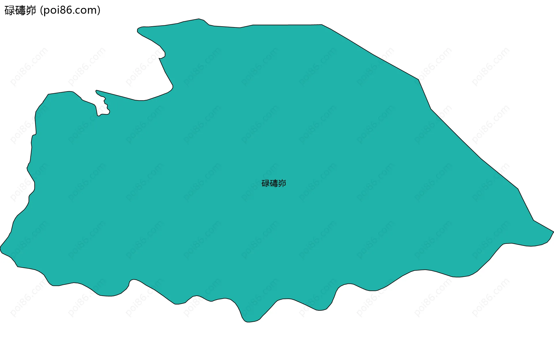 碌碡峁边界地图