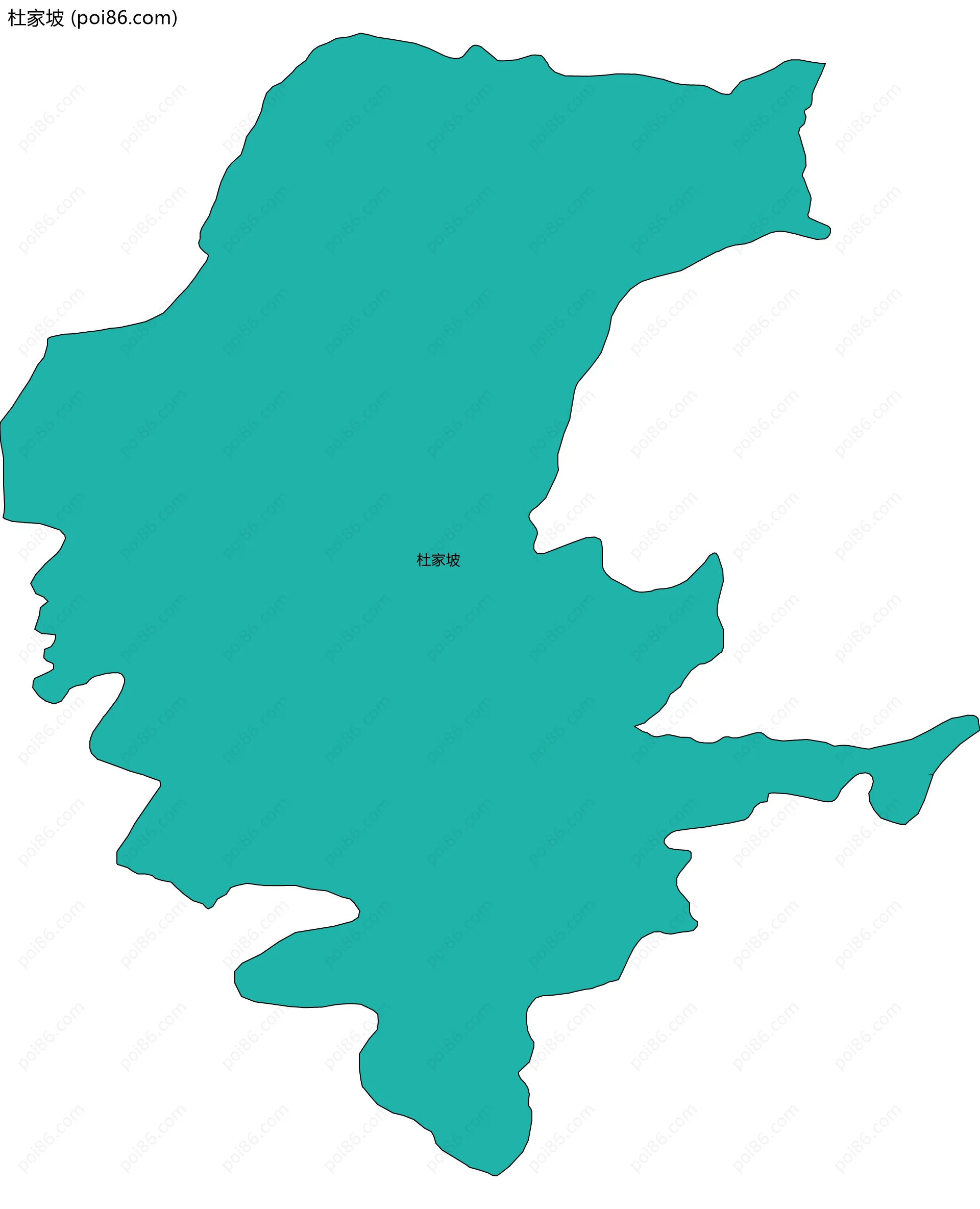 杜家坡边界地图