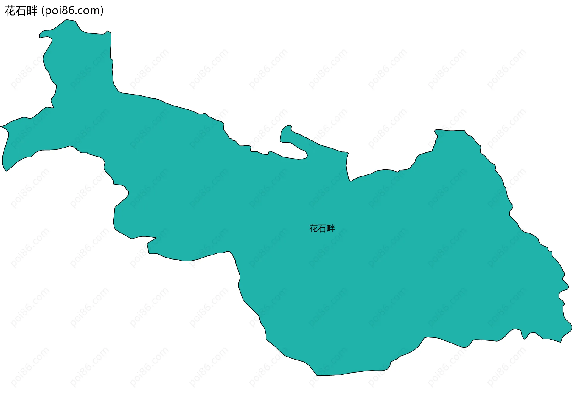 花石畔边界地图