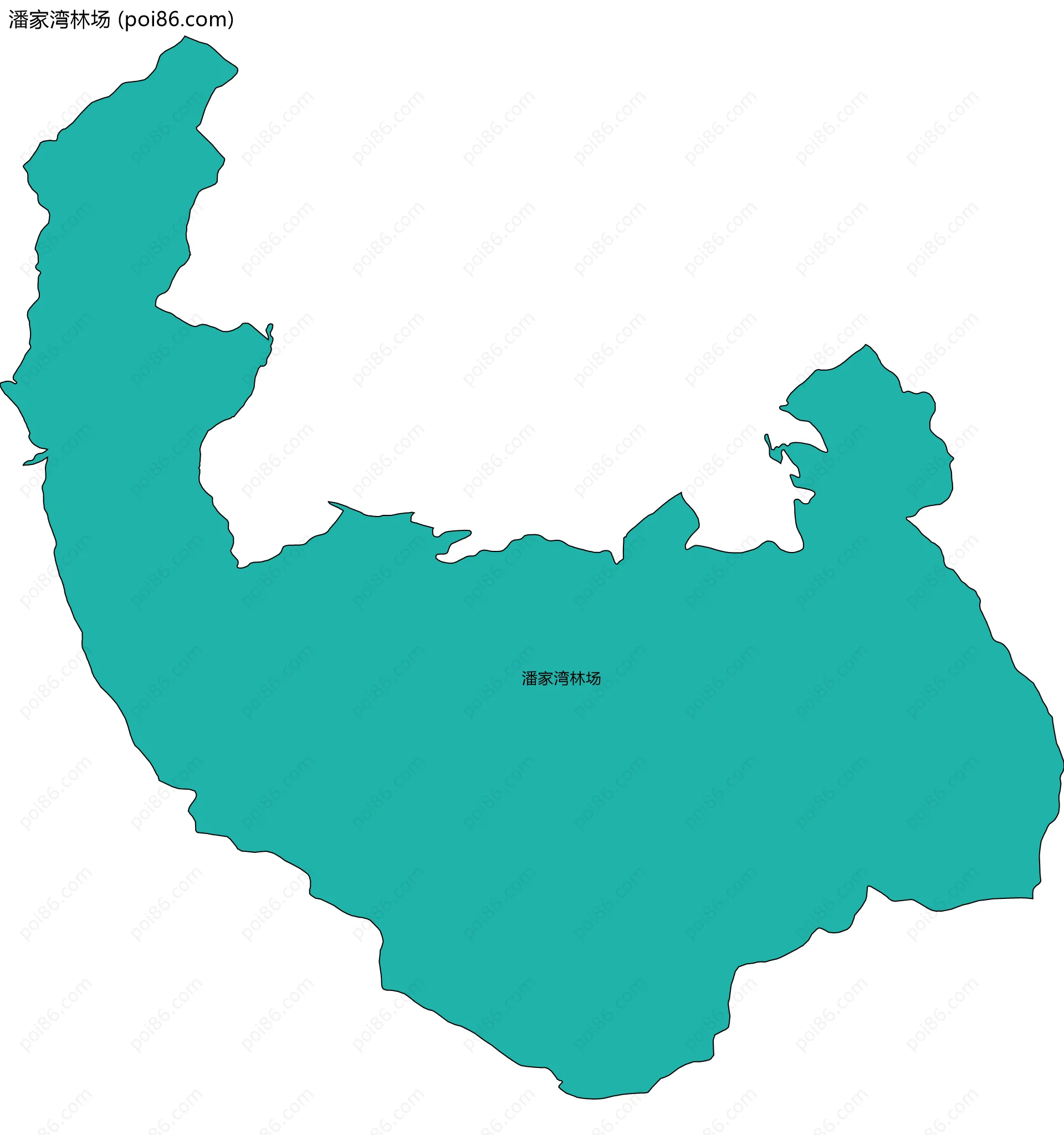 潘家湾林场边界地图