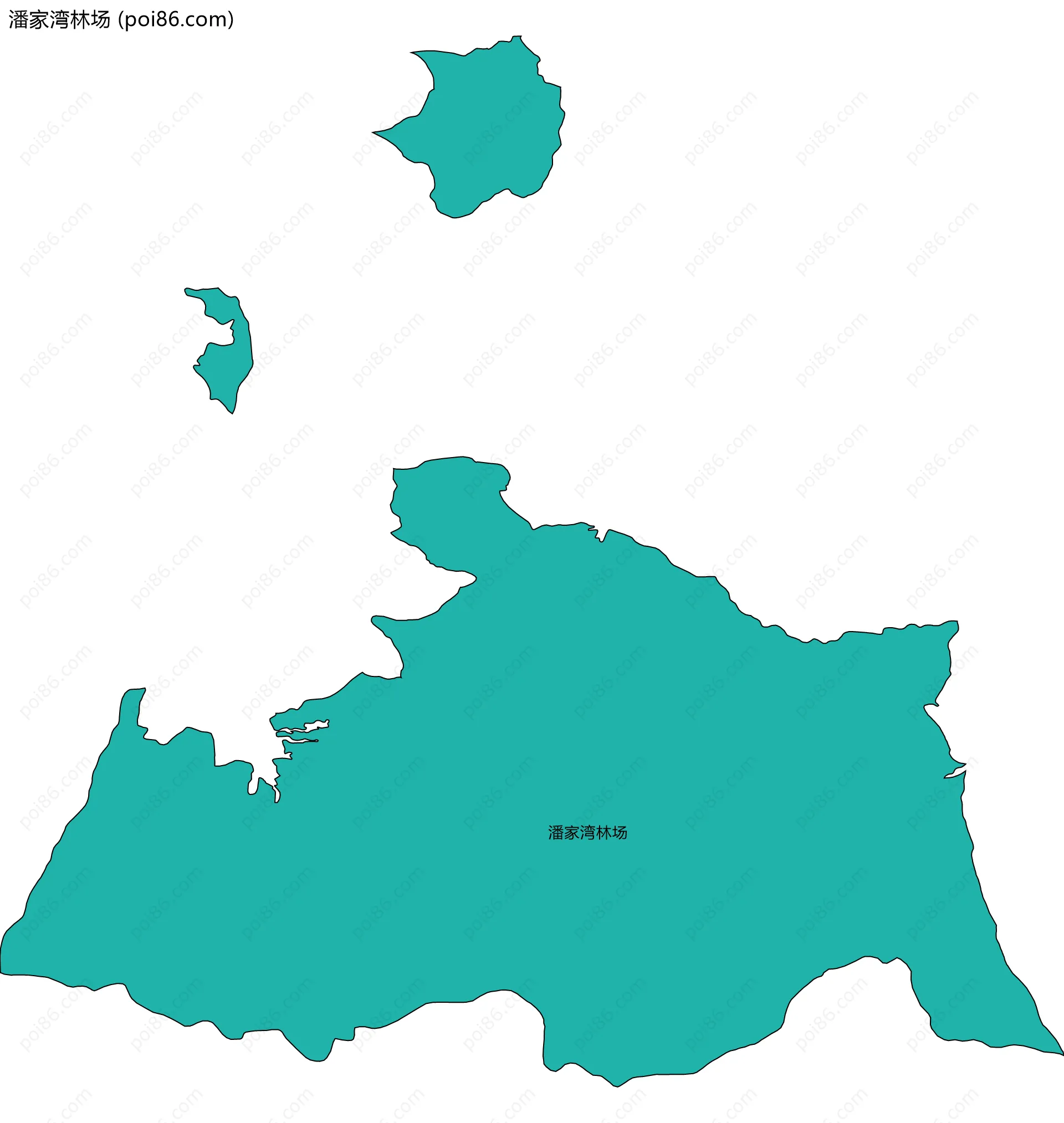 潘家湾林场边界地图