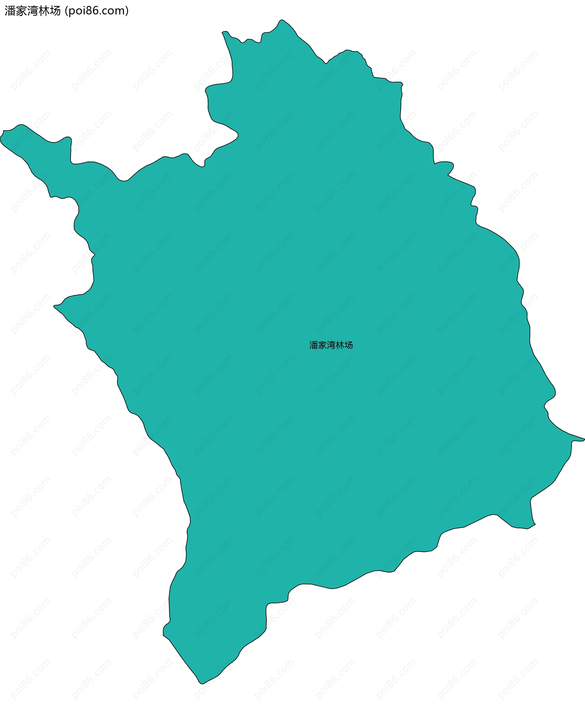 潘家湾林场边界地图