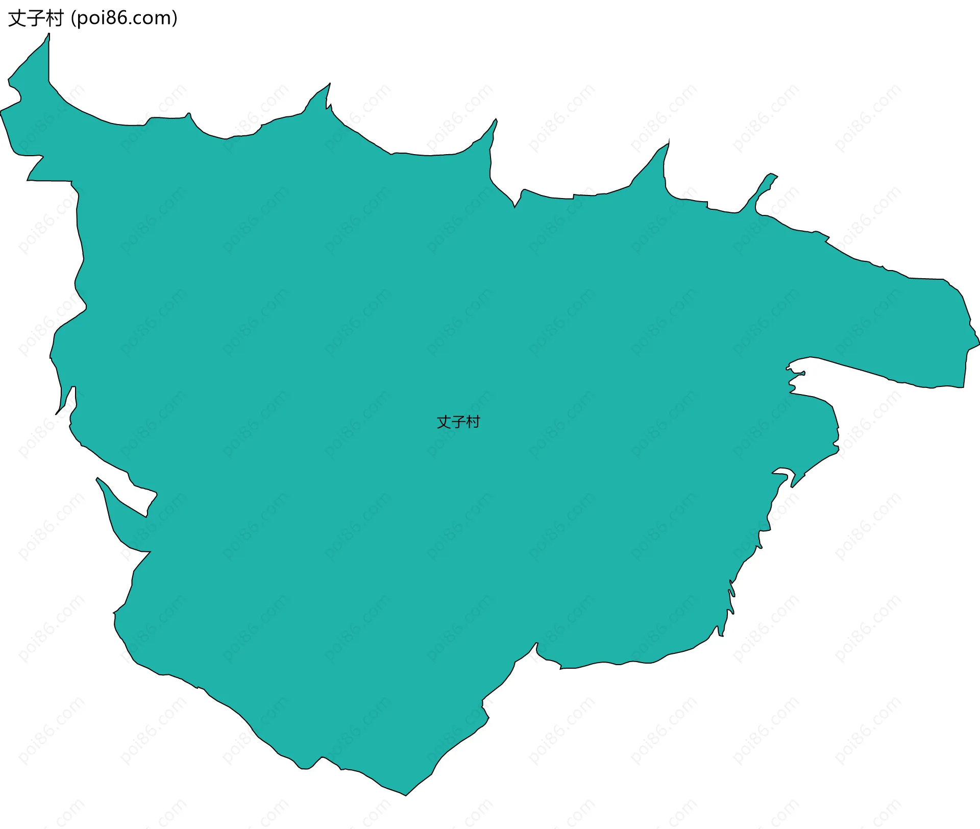 丈子村边界地图