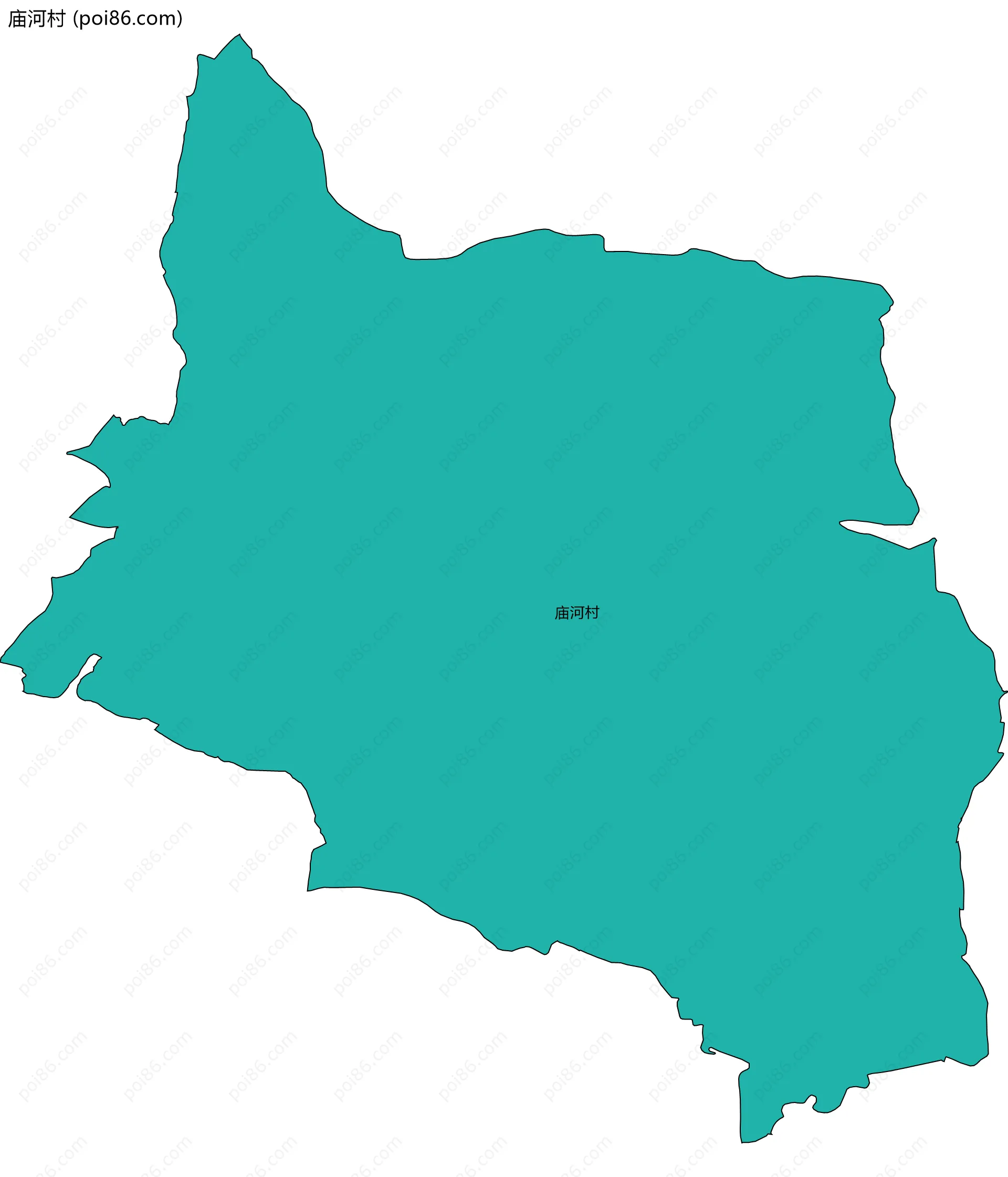 庙河村边界地图