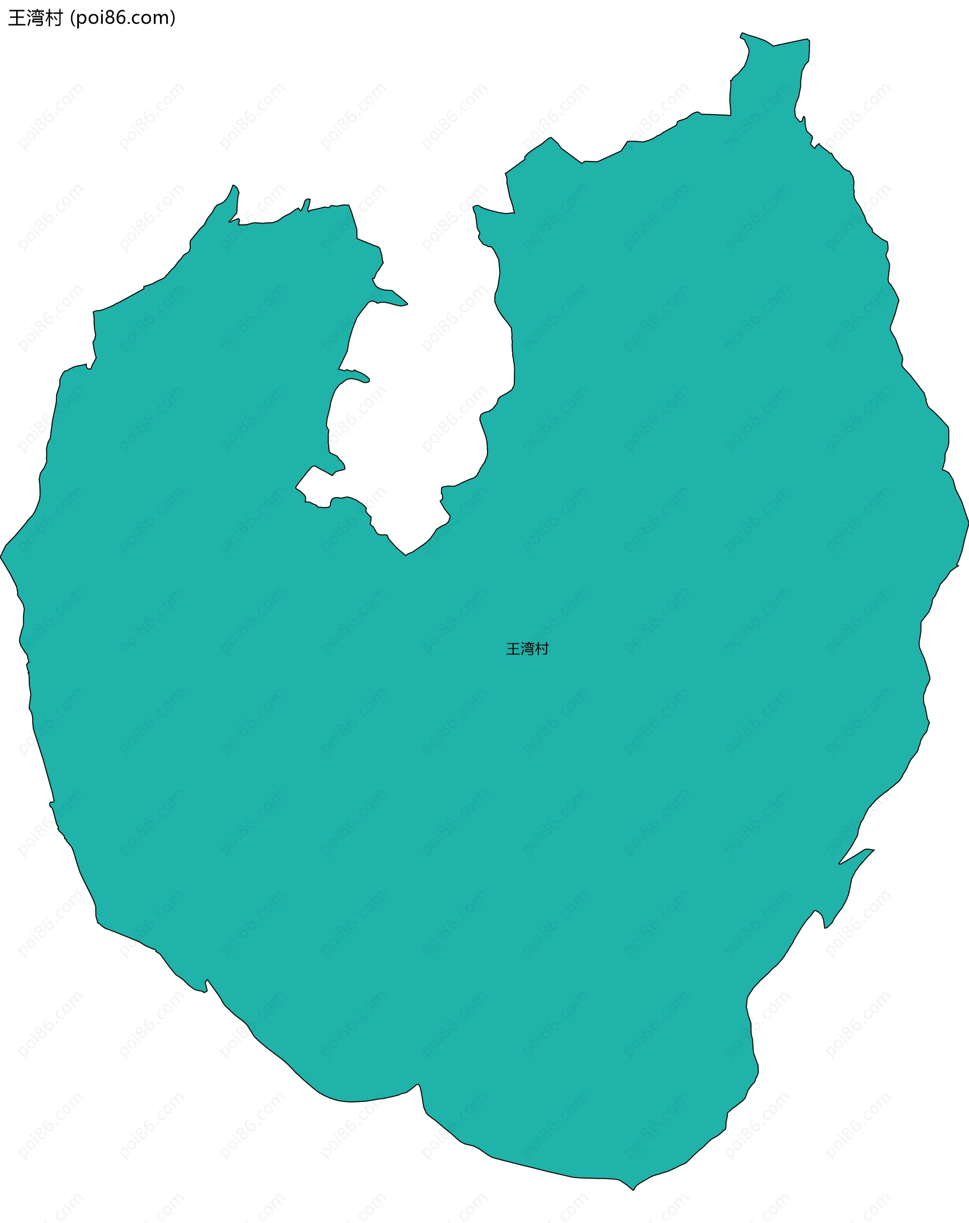 王湾村边界地图