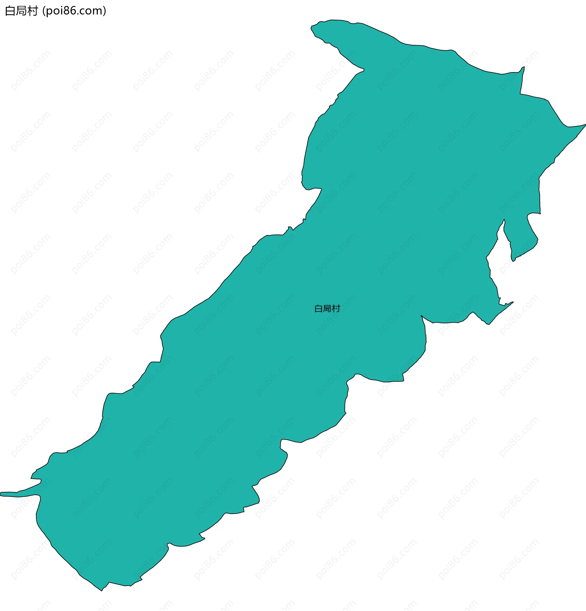 白局村边界地图