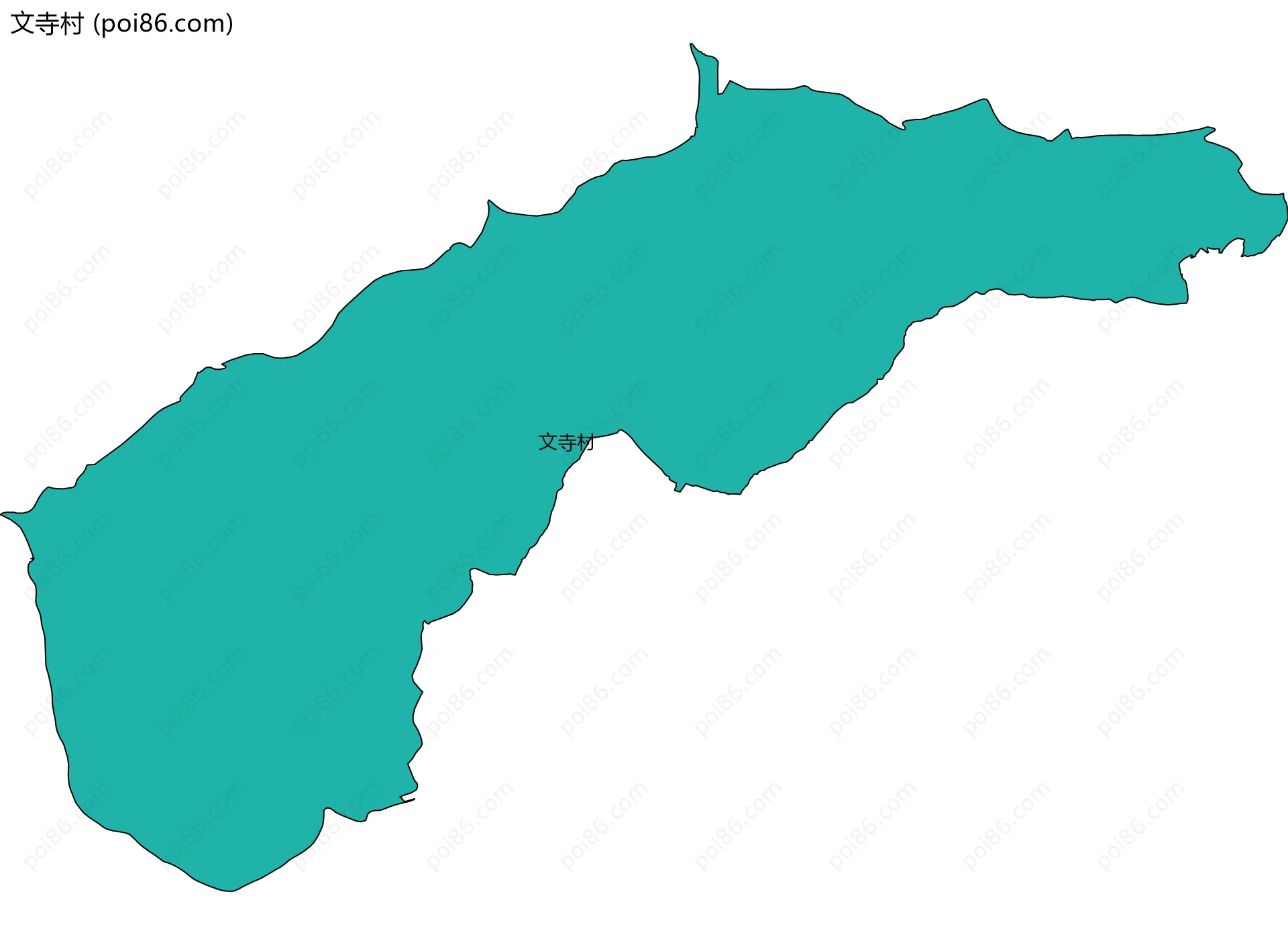 文寺村边界地图