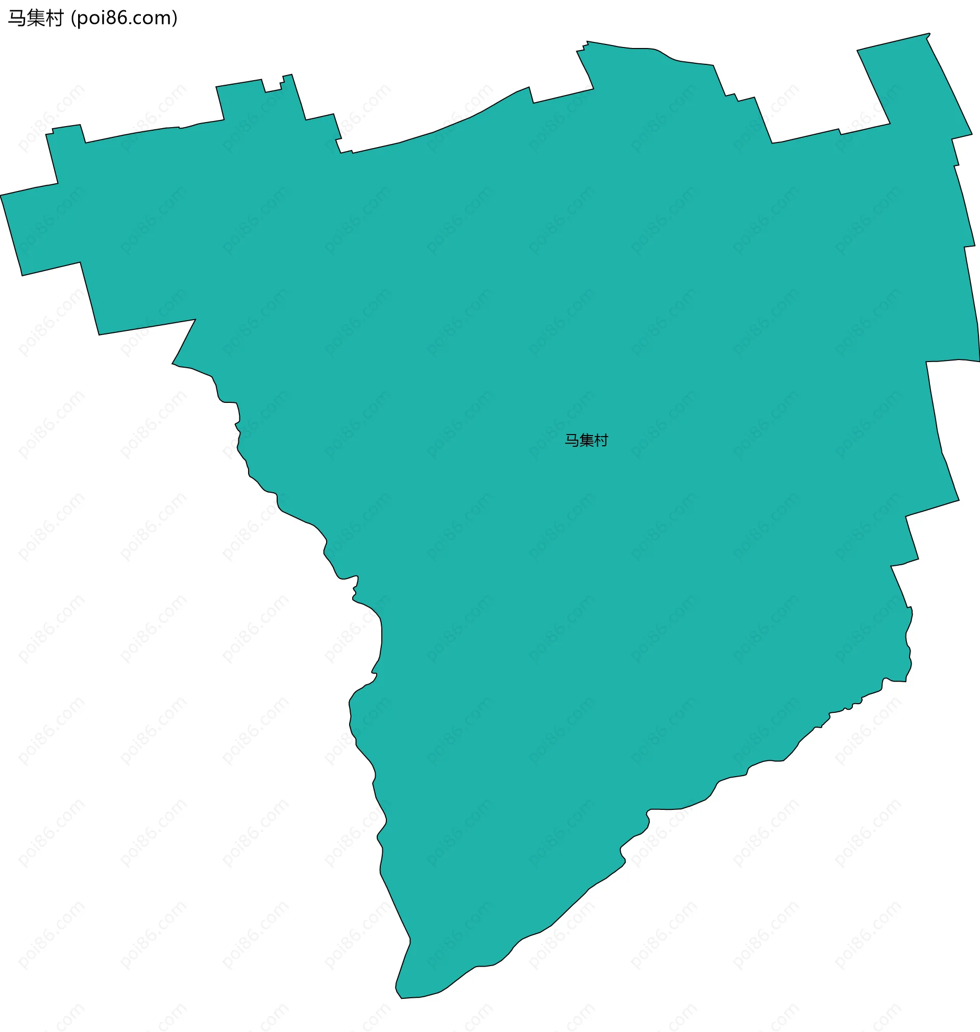 马集村边界地图