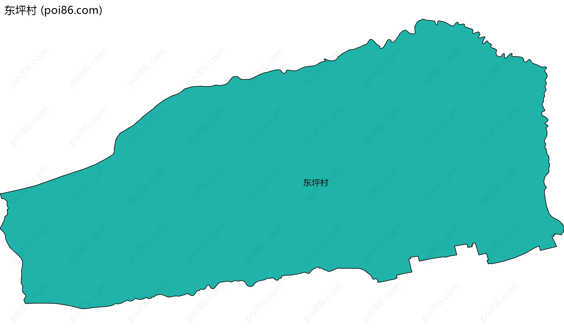 东坪村边界地图