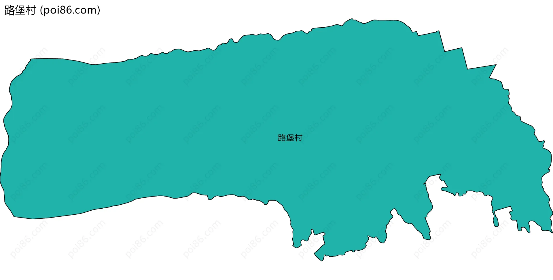 路堡村边界地图