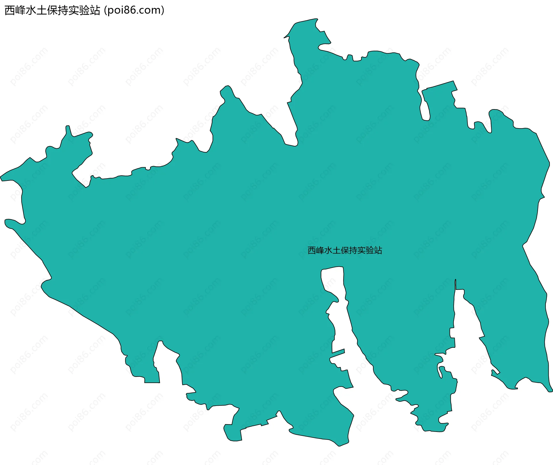 西峰水土保持实验站边界地图