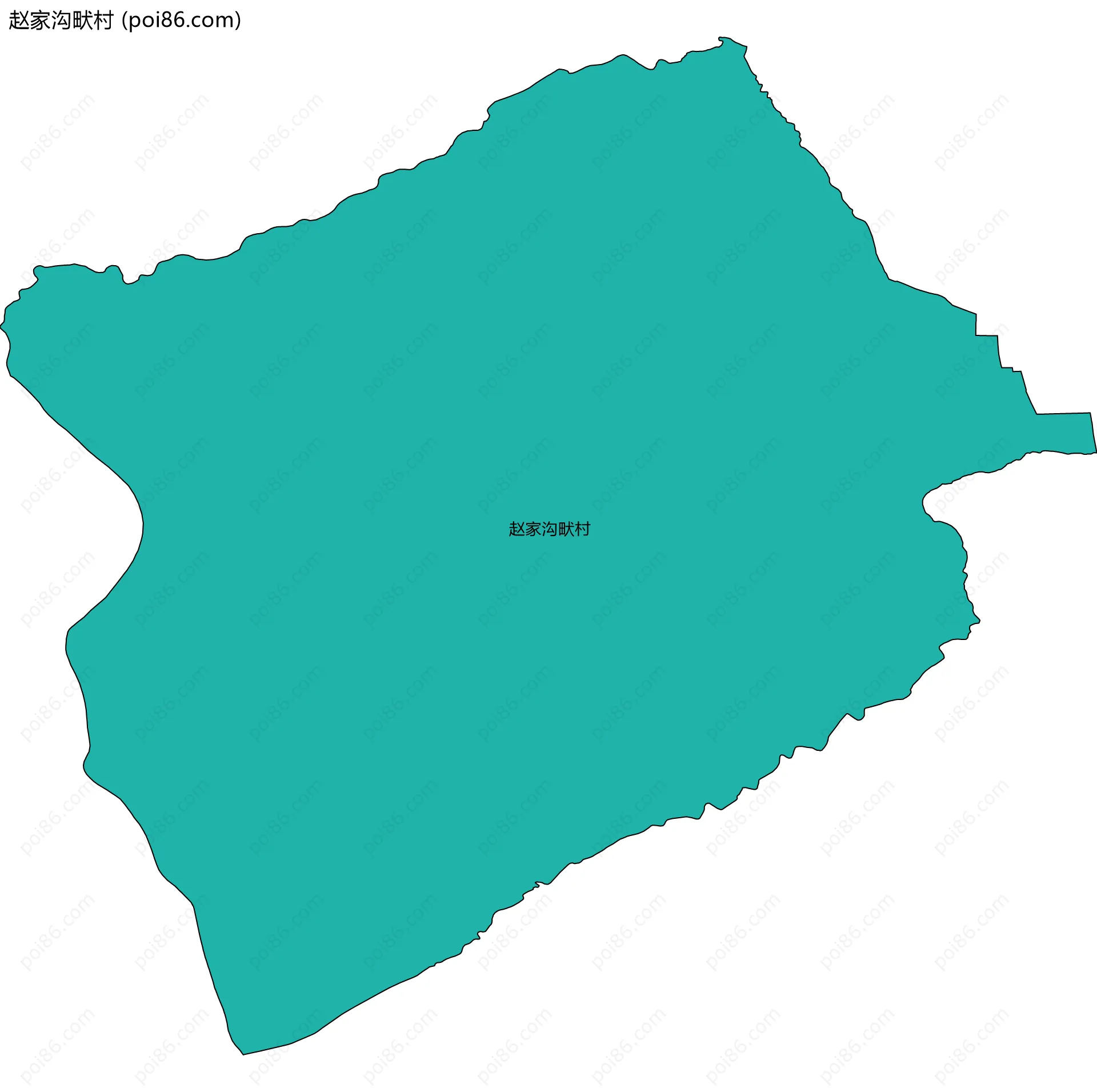 赵家沟畎村边界地图