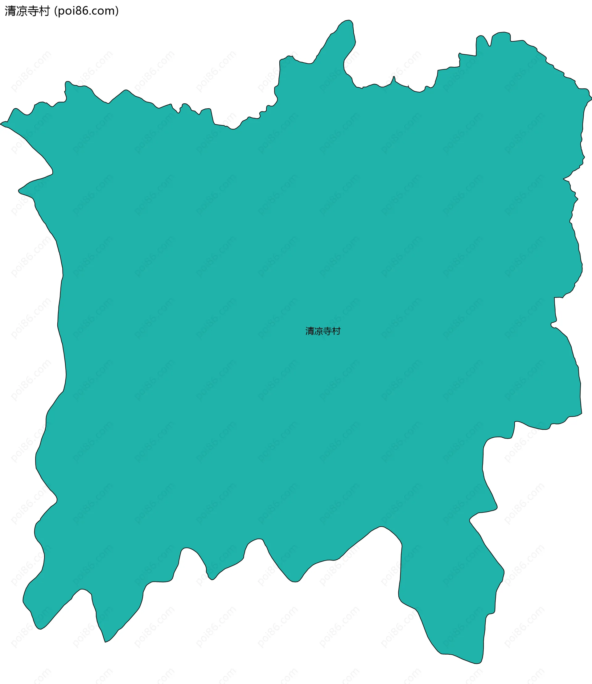 清凉寺村边界地图