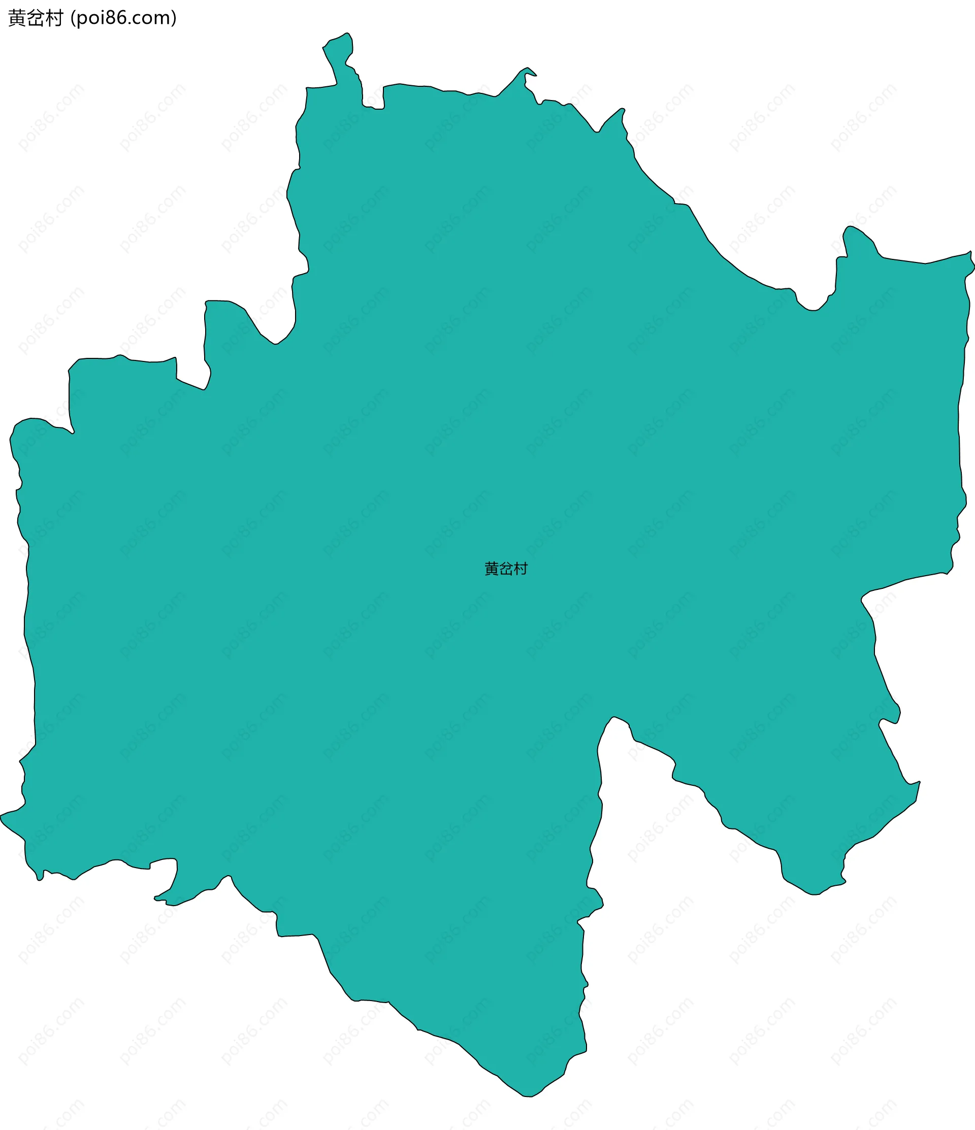 黄岔村边界地图