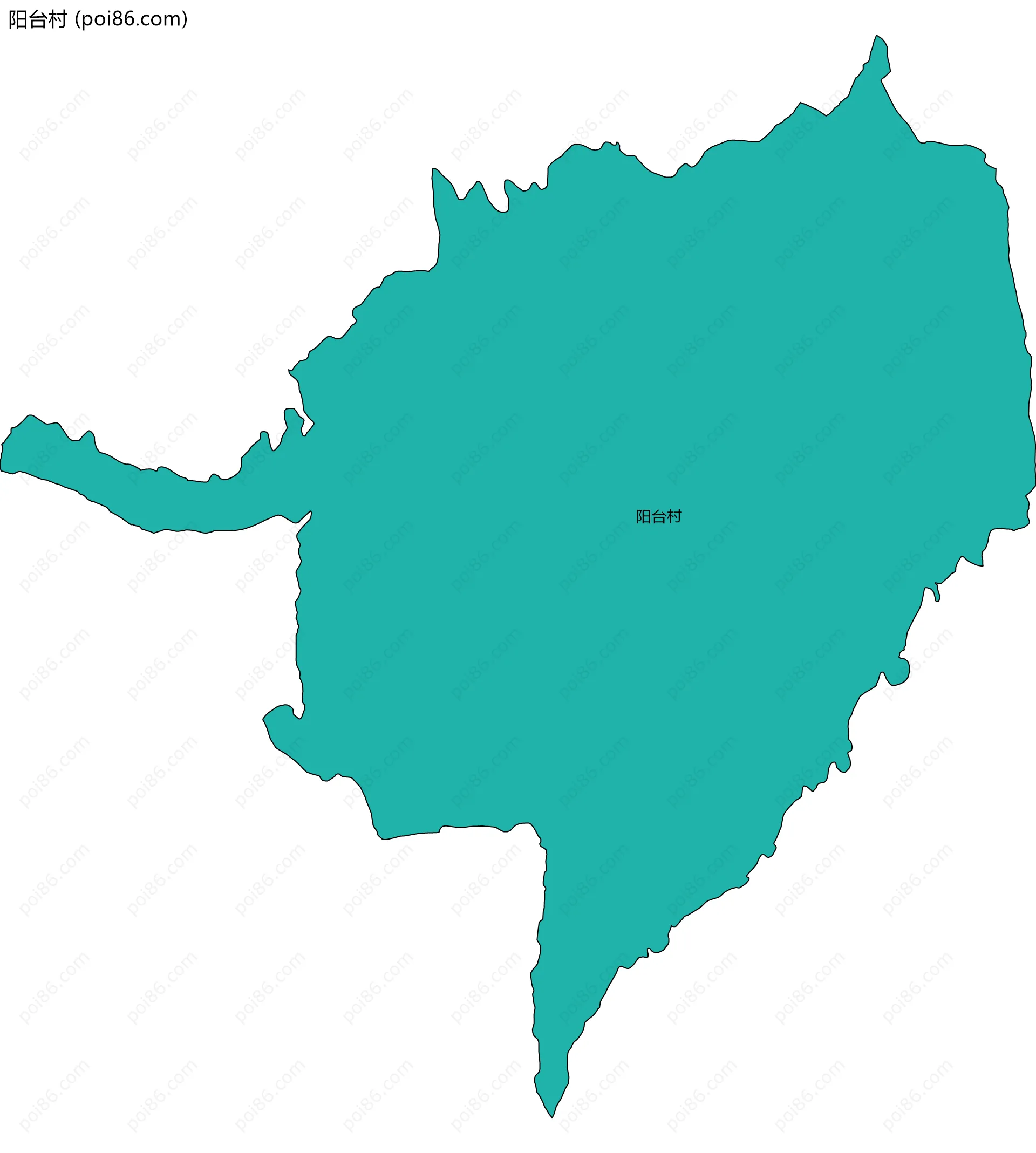 阳台村边界地图