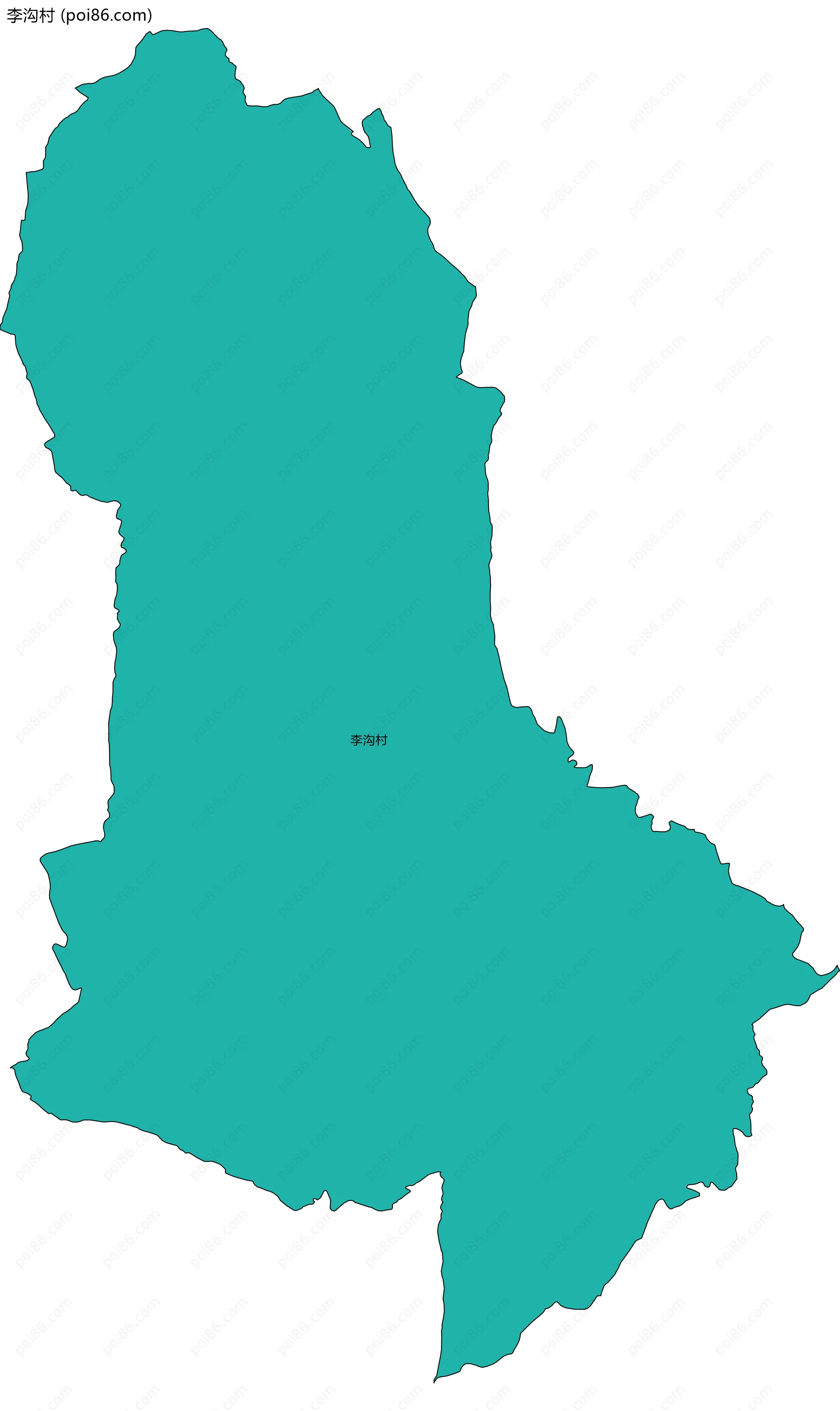 李沟村边界地图