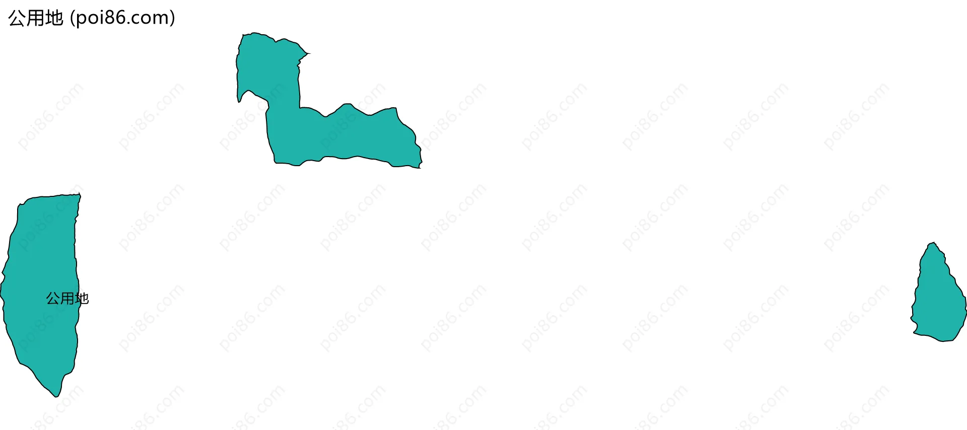 公用地边界地图