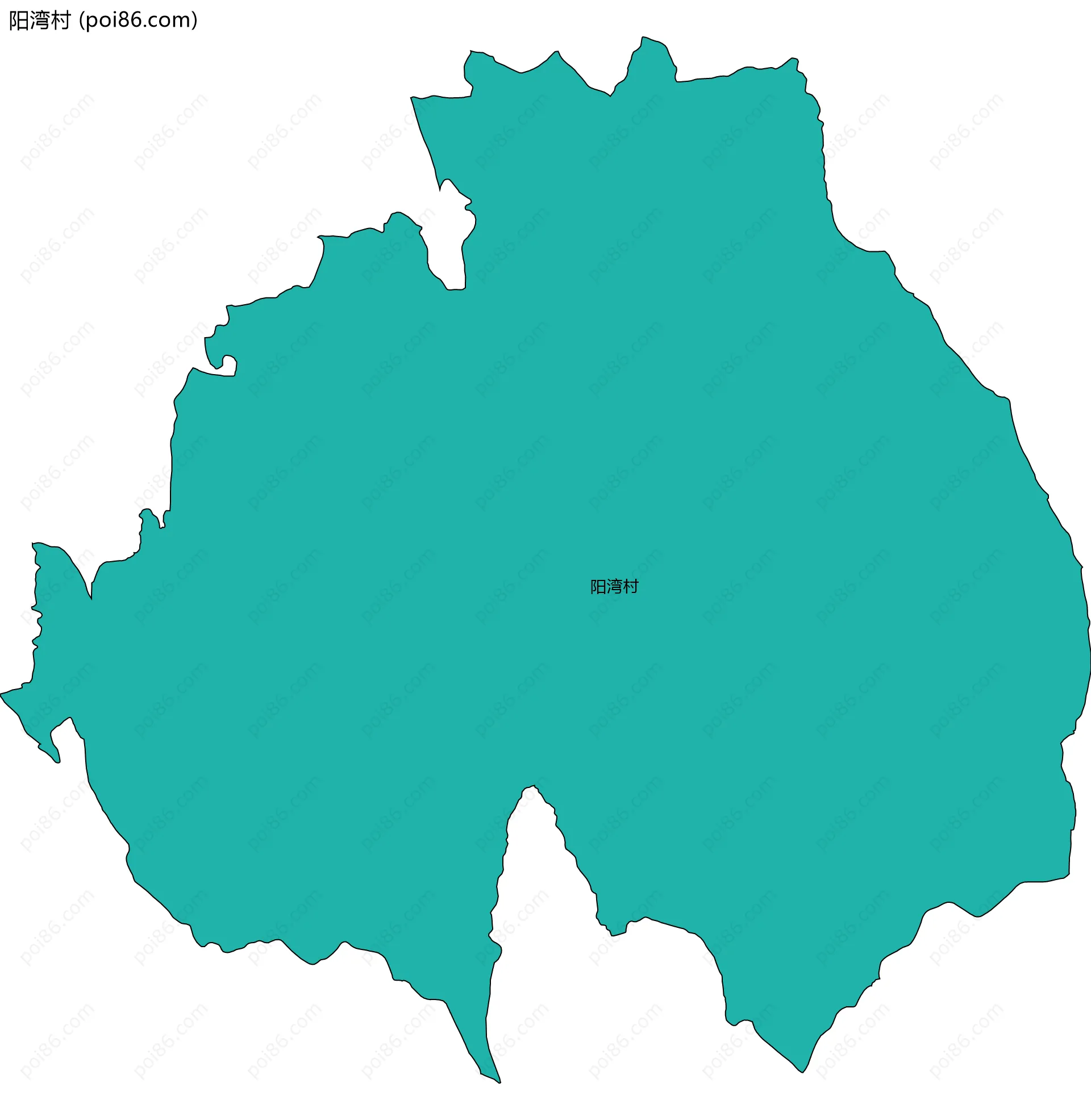 阳湾村边界地图