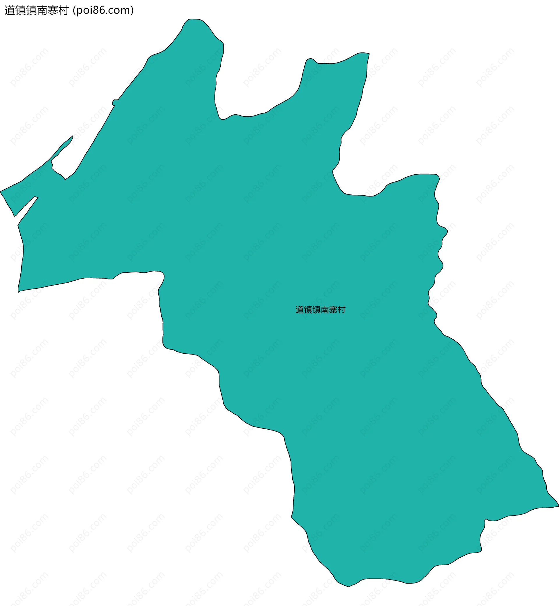 道镇镇南寨村边界地图
