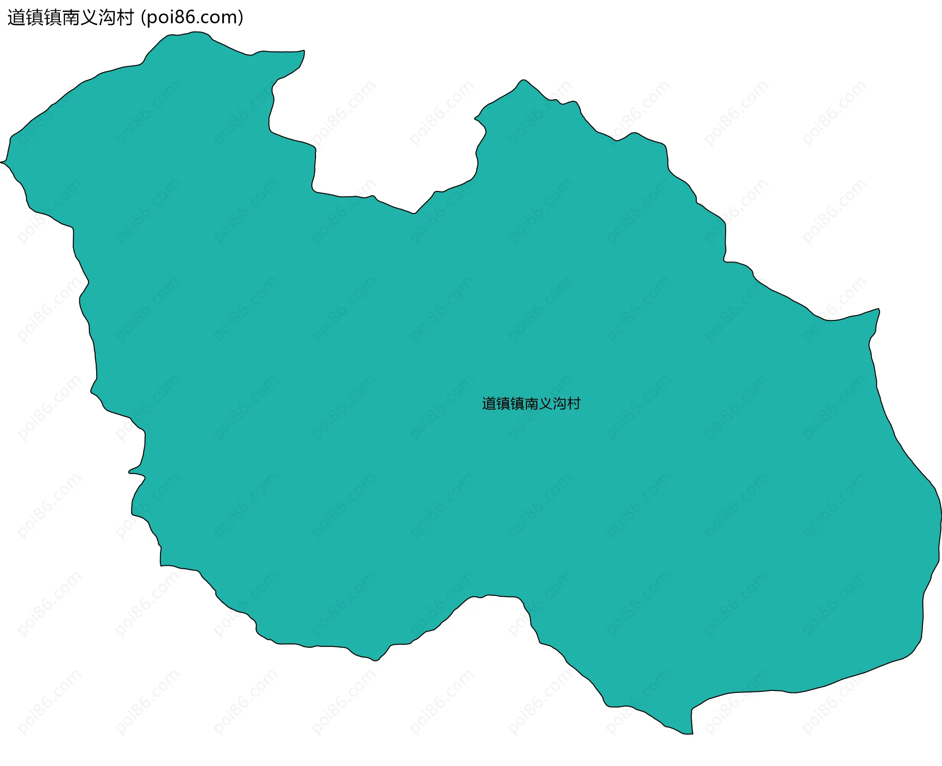 道镇镇南义沟村边界地图