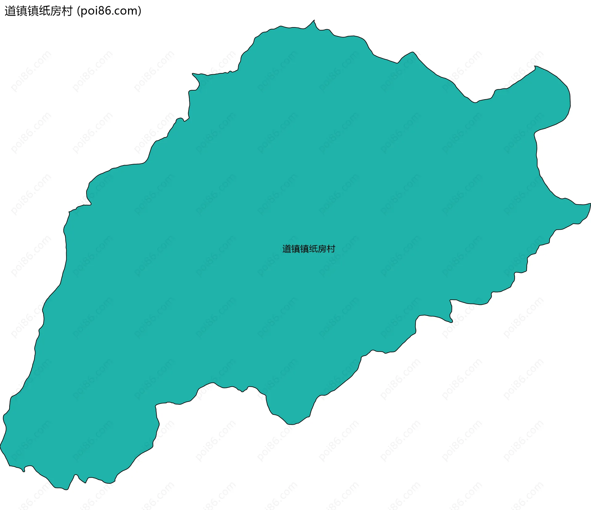 道镇镇纸房村边界地图