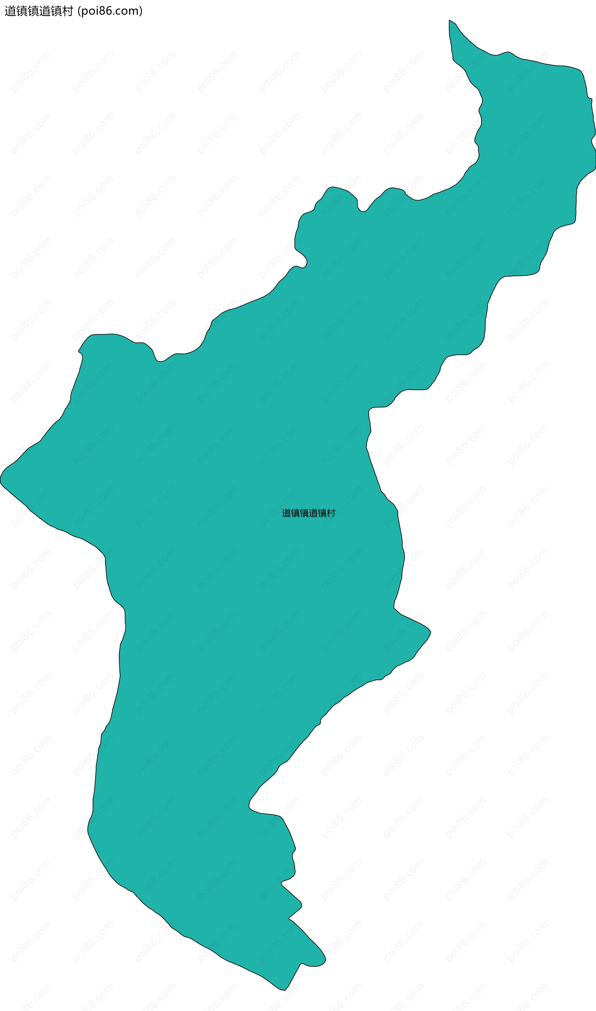 道镇镇道镇村边界地图