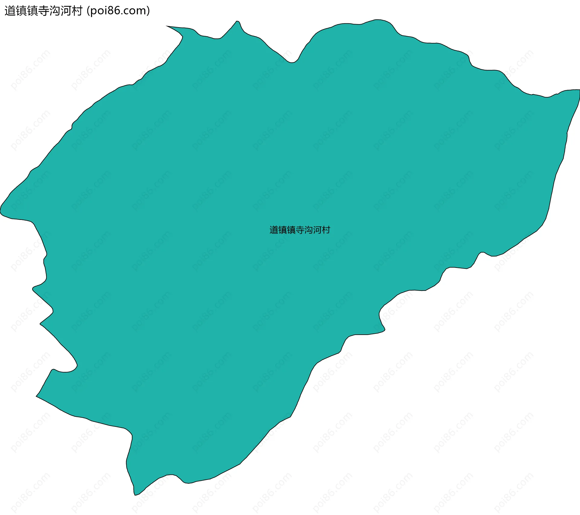 道镇镇寺沟河村边界地图