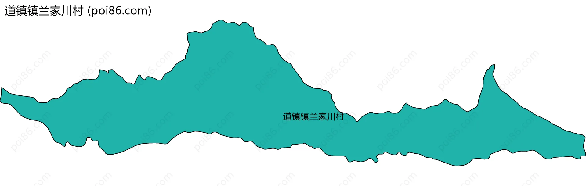 道镇镇兰家川村边界地图
