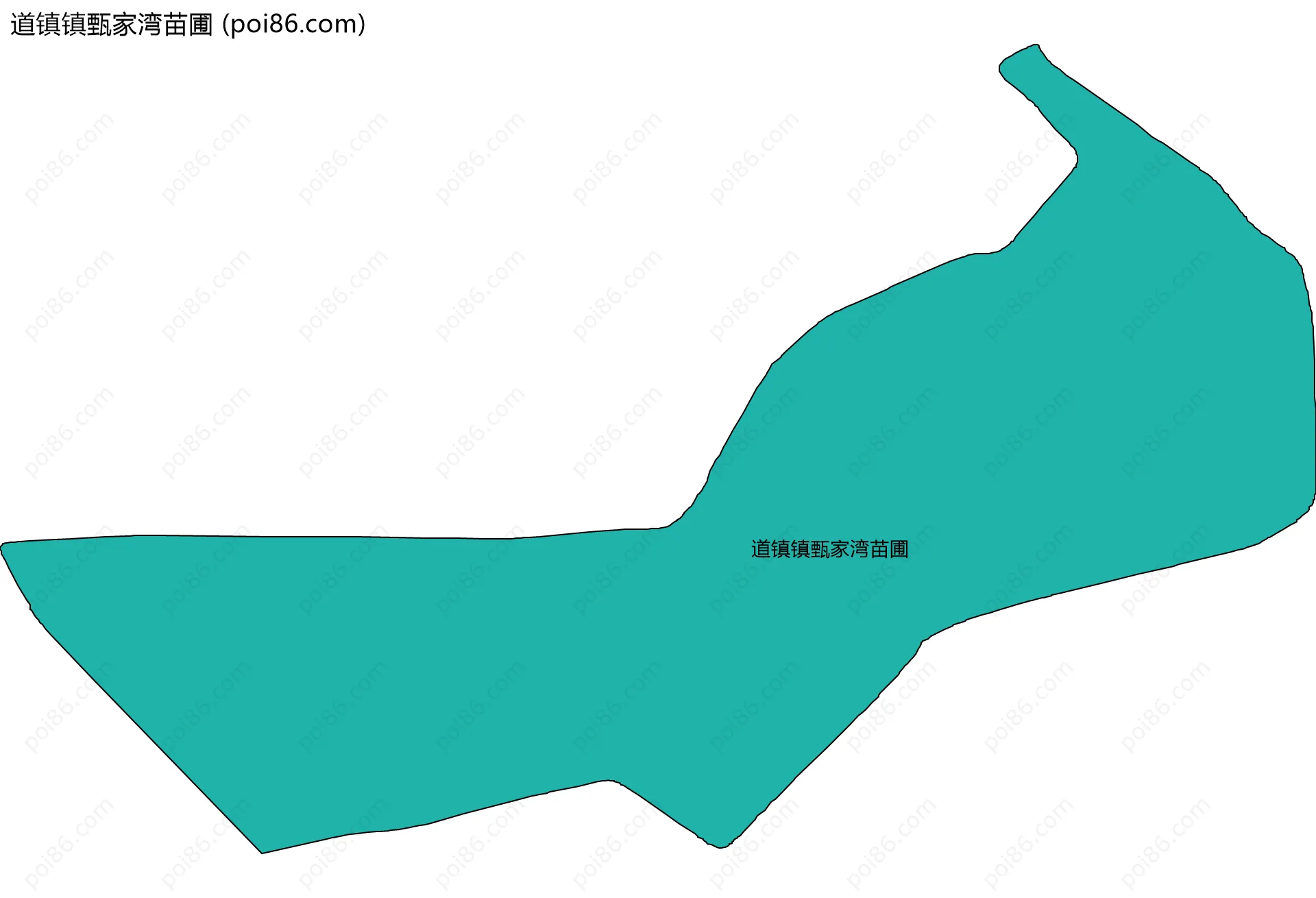 道镇镇甄家湾苗圃边界地图