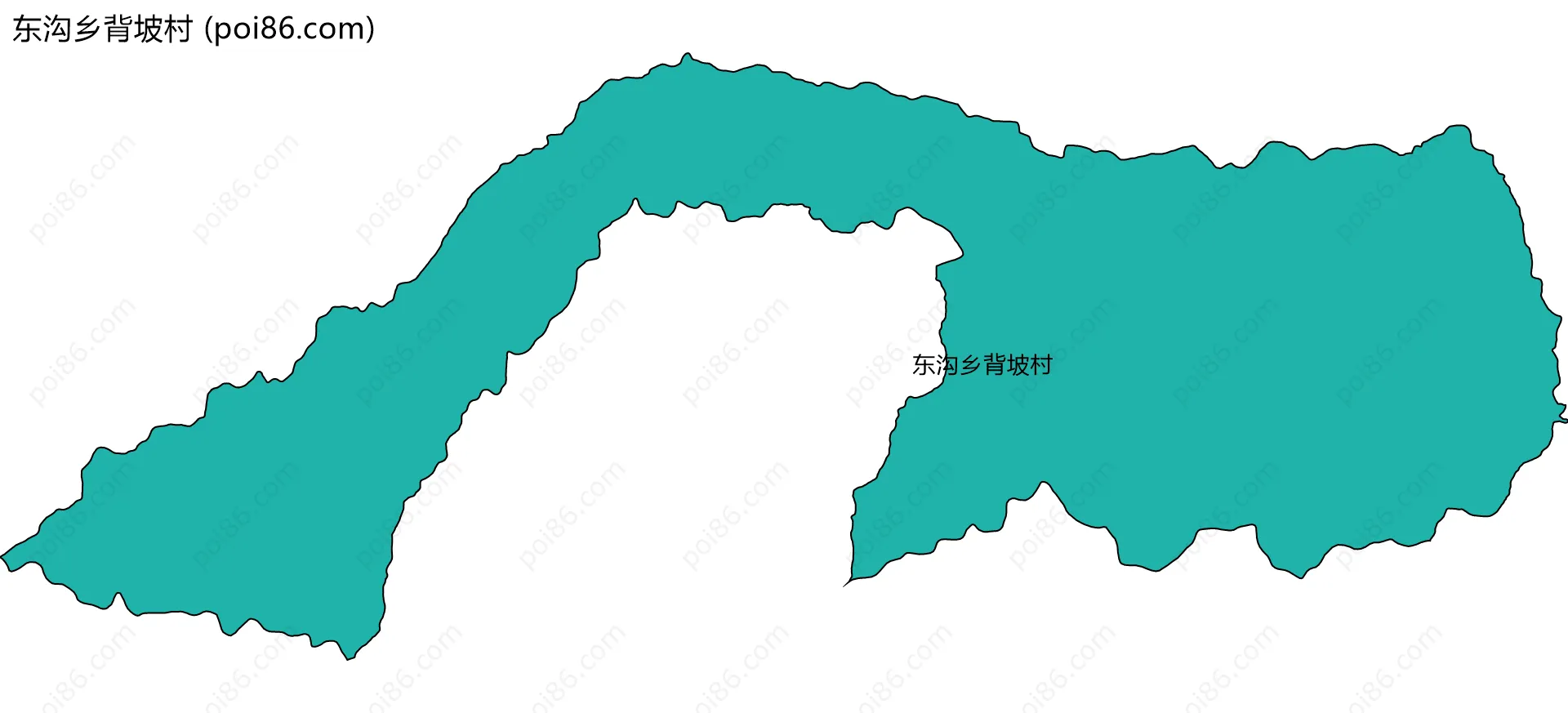 东沟乡背坡村边界地图